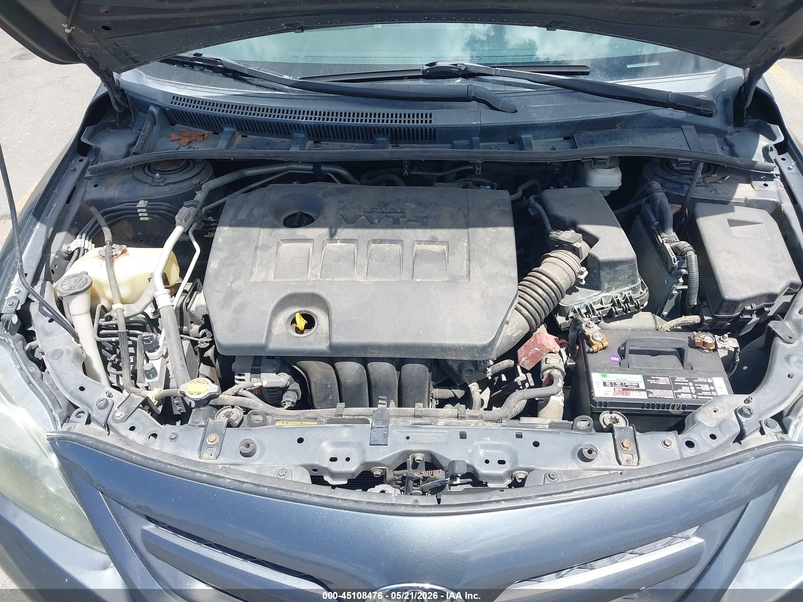 2011 Toyota Corolla S Серый vin: 2T1BU4EE5BC596885