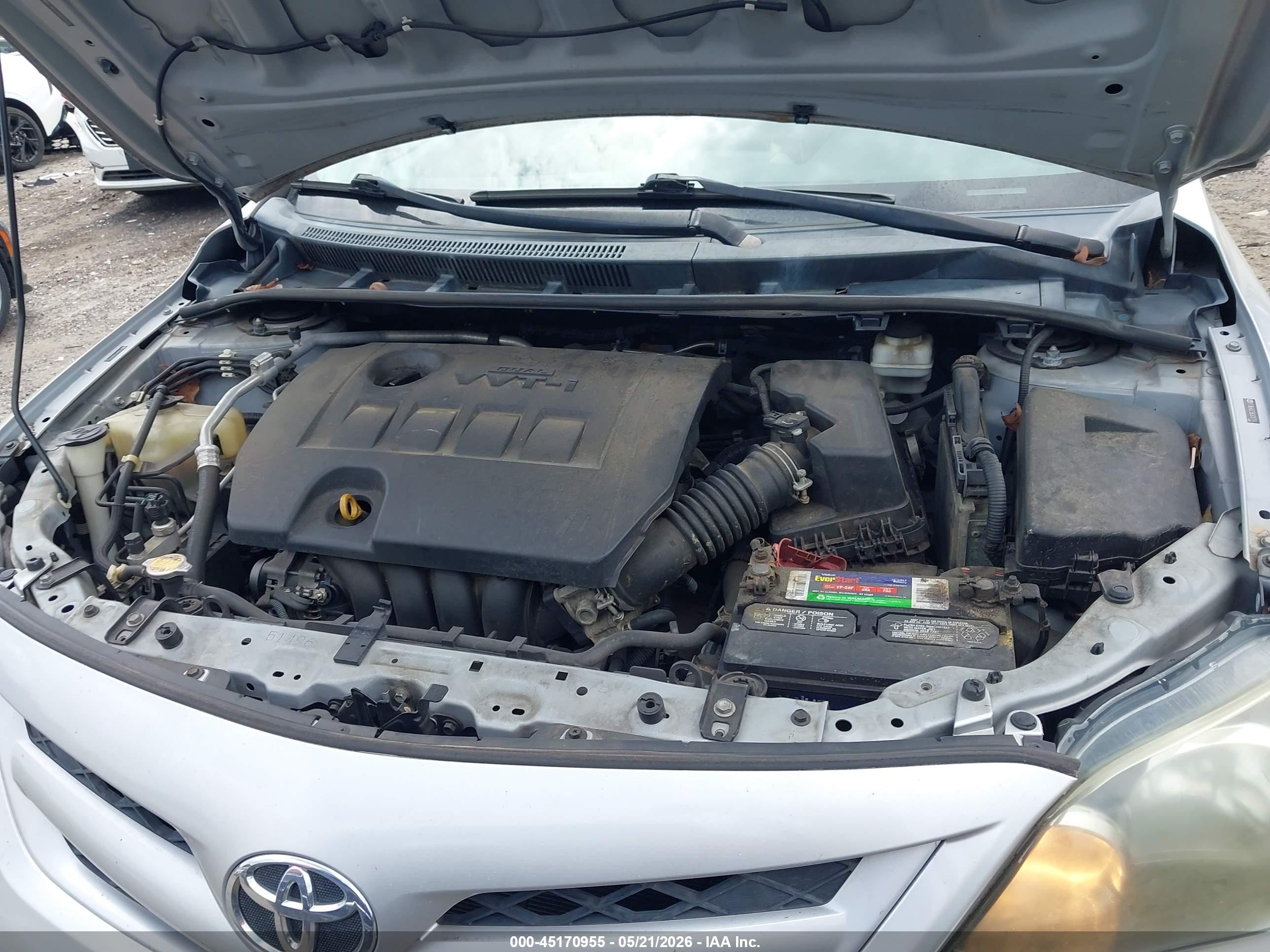 2011 Toyota Corolla S Silver vin: 2T1BU4EE5BC615774