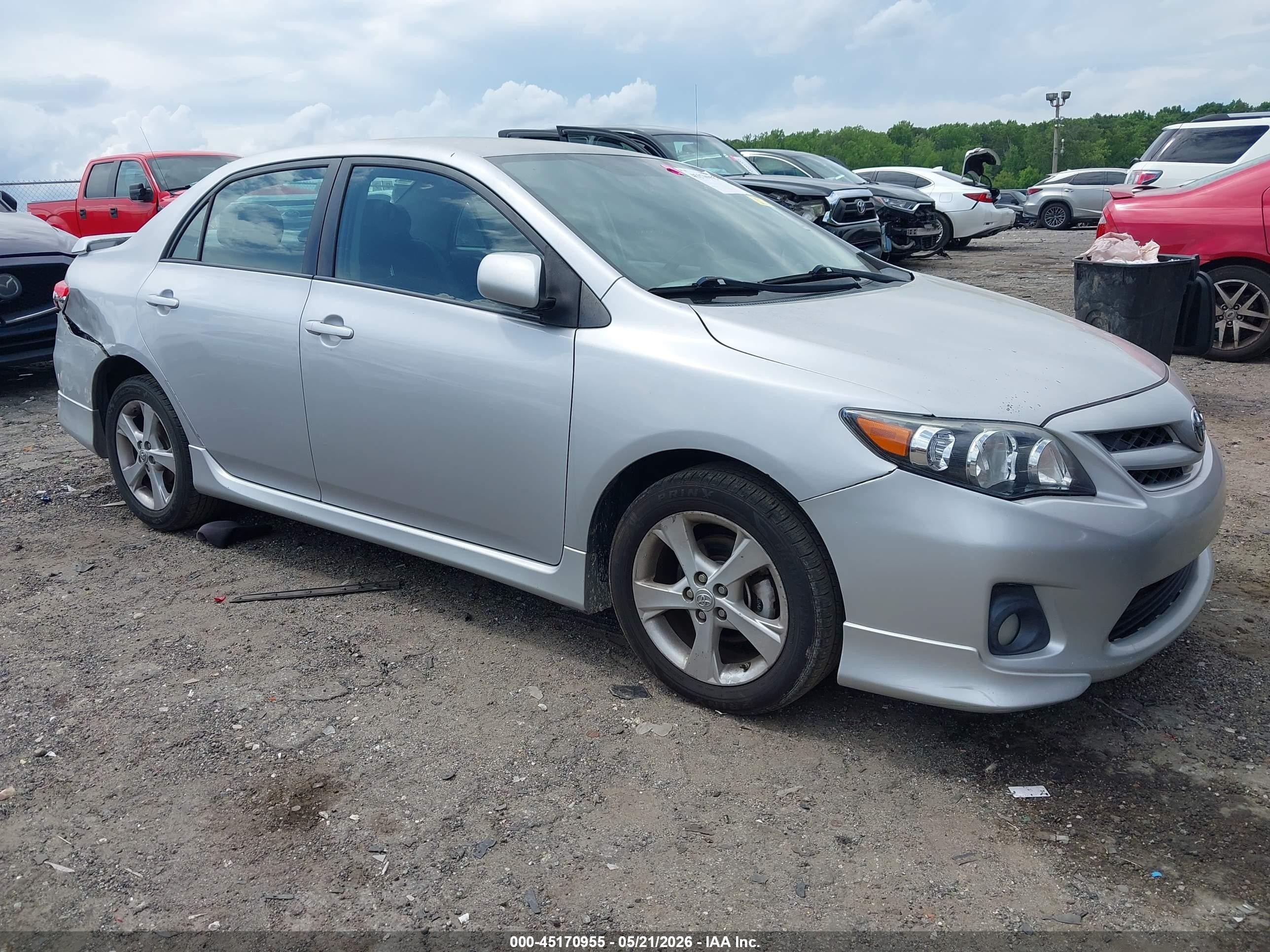 2011 Toyota Corolla S Silver vin: 2T1BU4EE5BC615774