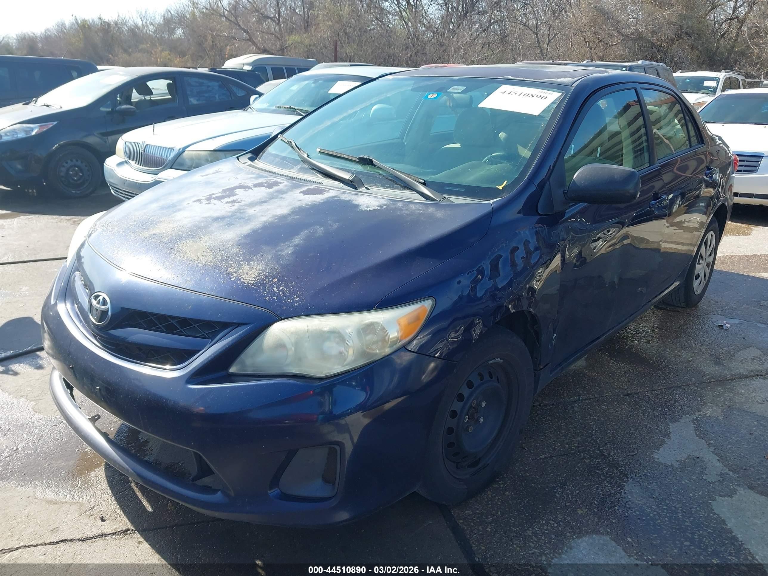 2011 Toyota Corolla Le Blue vin: 2T1BU4EE5BC616519