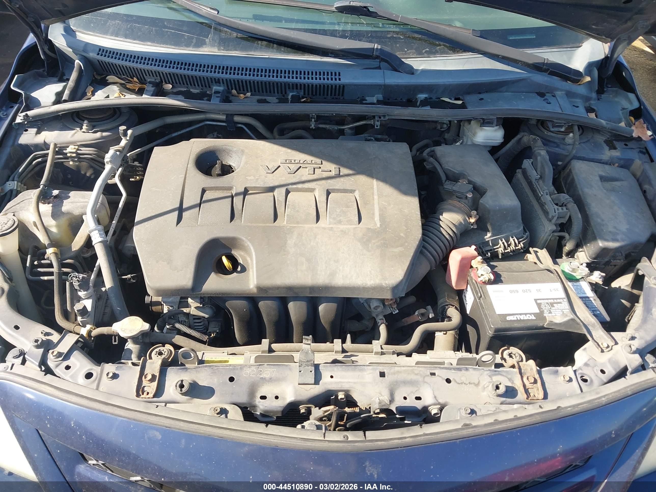 2011 Toyota Corolla Le Blue vin: 2T1BU4EE5BC616519
