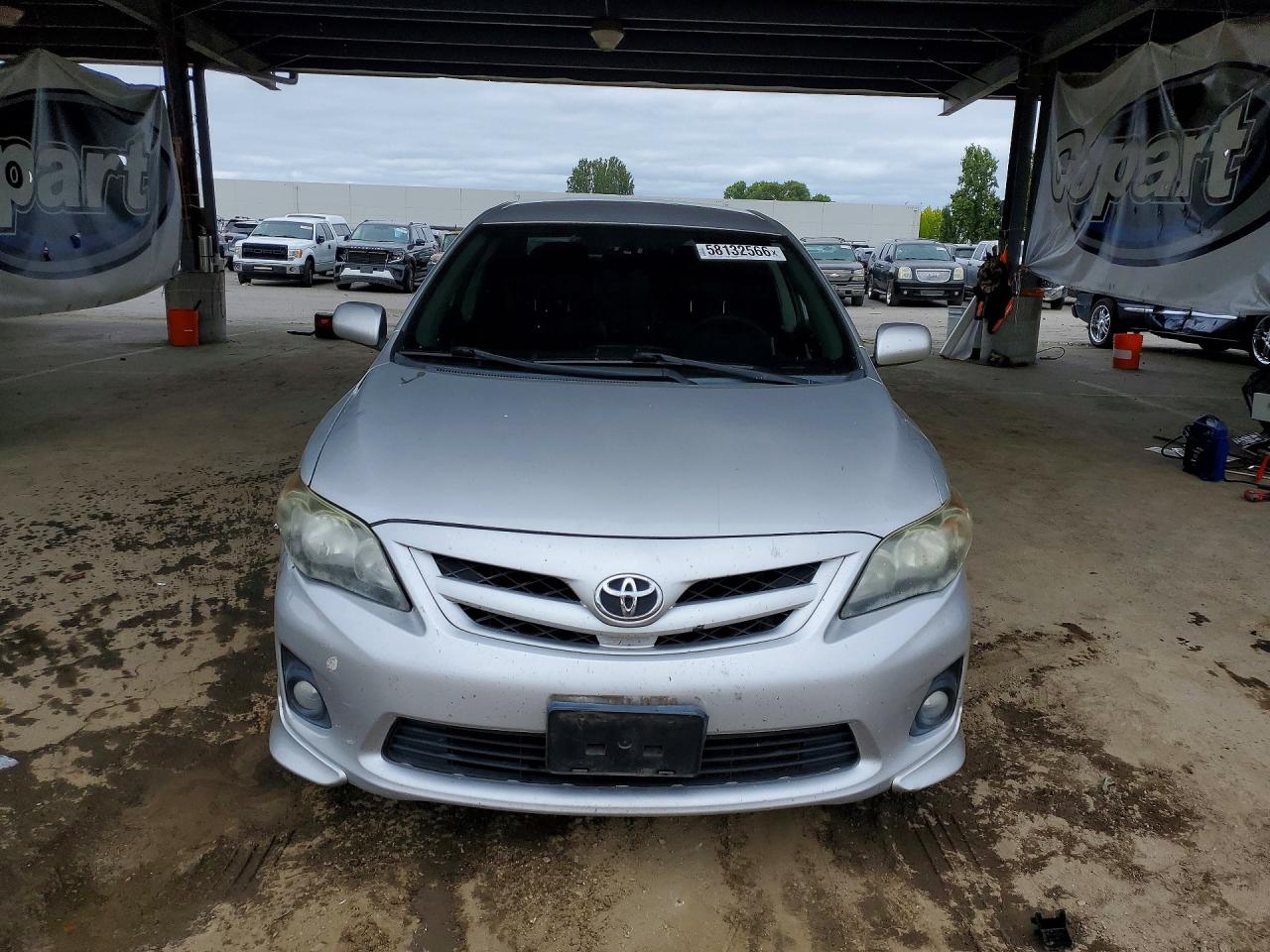2011 Toyota Corolla S Silver vin: 2T1BU4EE5BC616973