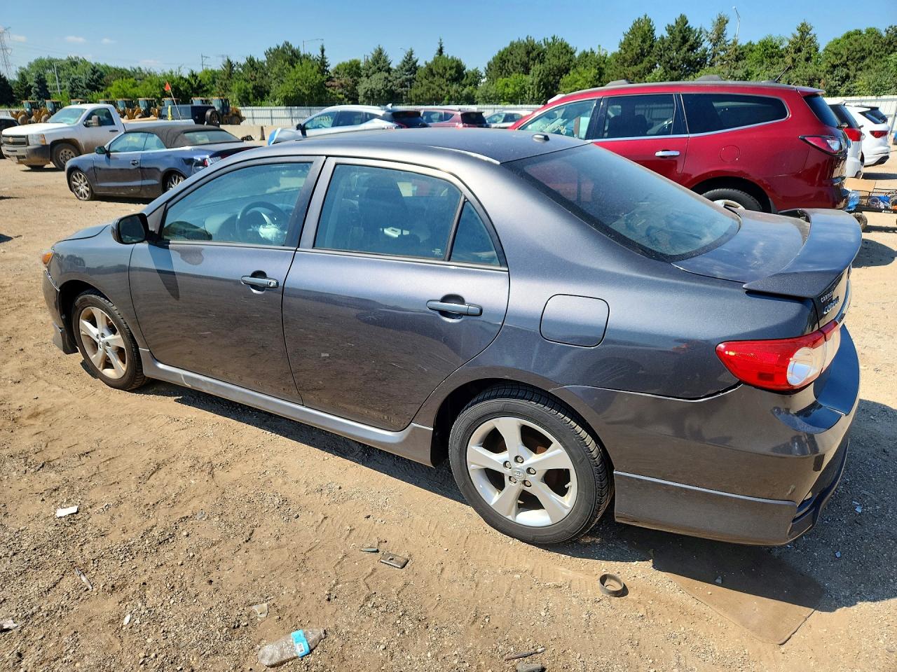 2011 Toyota Corolla S Gray vin: 2T1BU4EE5BC632333