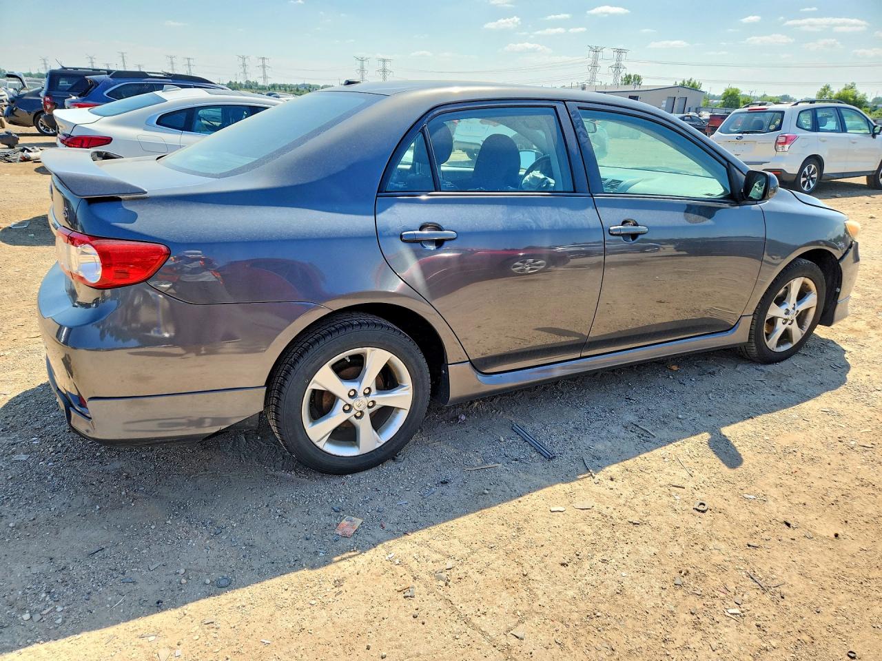 2011 Toyota Corolla S Gray vin: 2T1BU4EE5BC632333