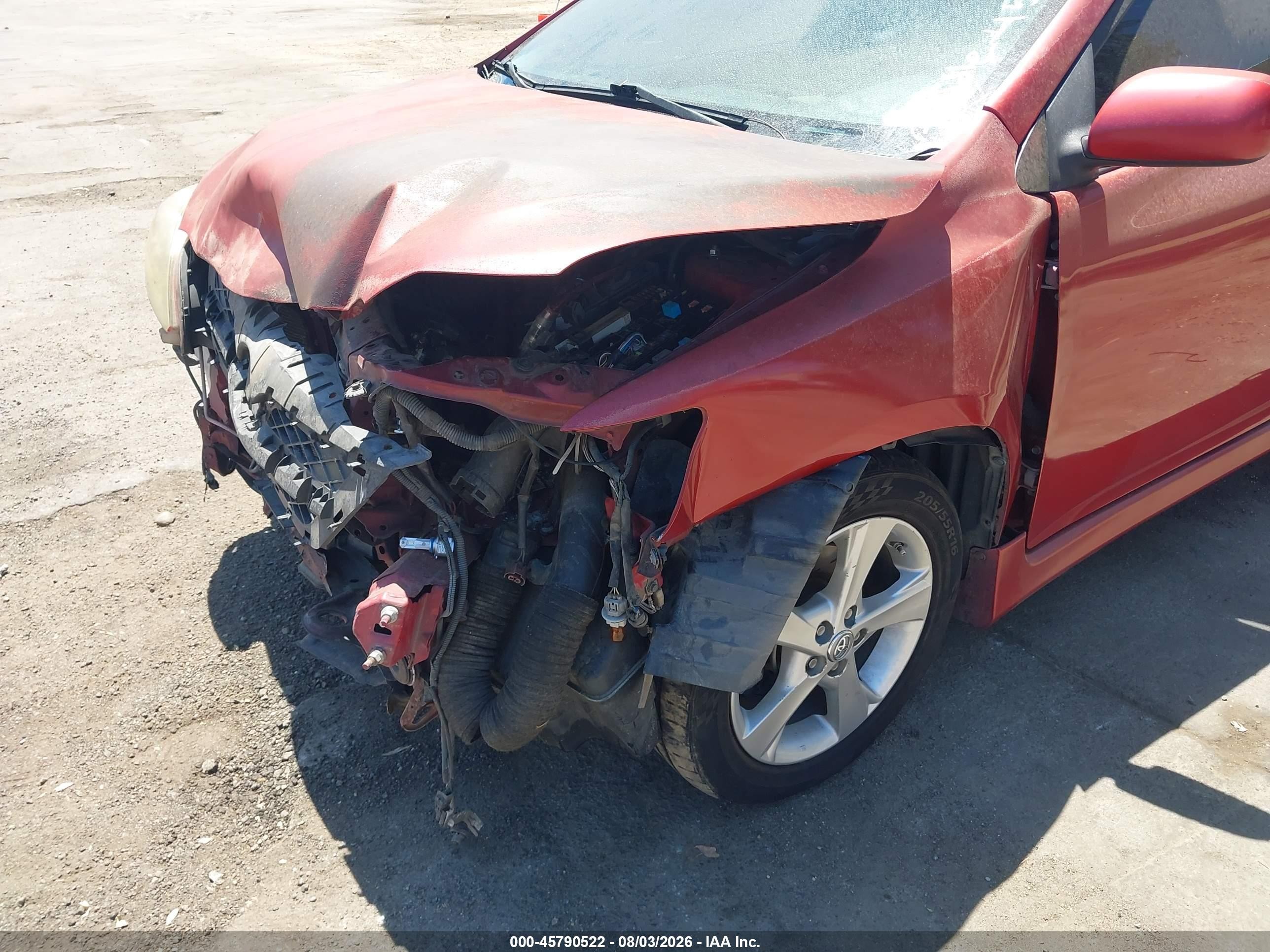 2011 Toyota Corolla S Red vin: 2T1BU4EE5BC636270