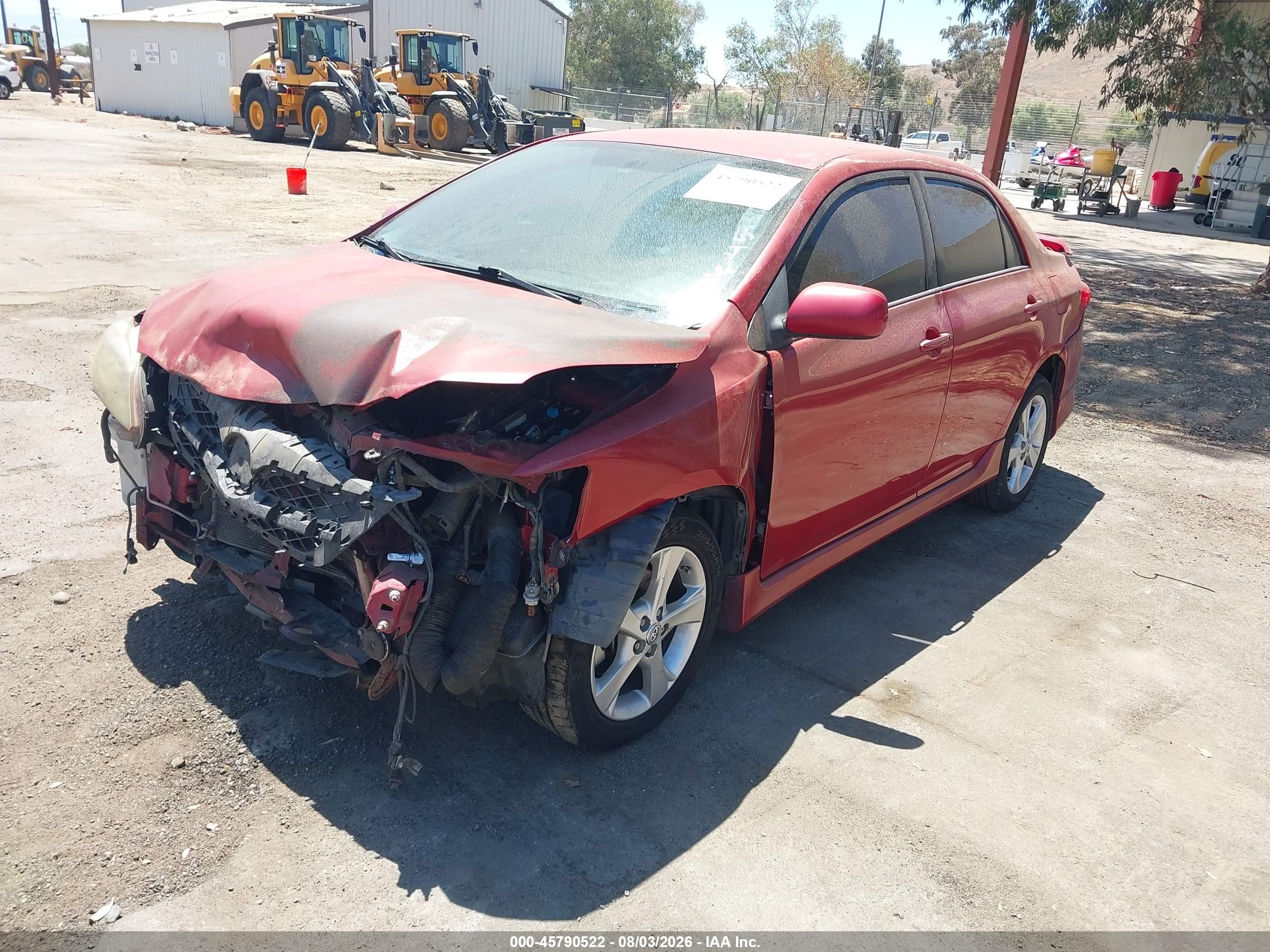 2011 Toyota Corolla S Red vin: 2T1BU4EE5BC636270