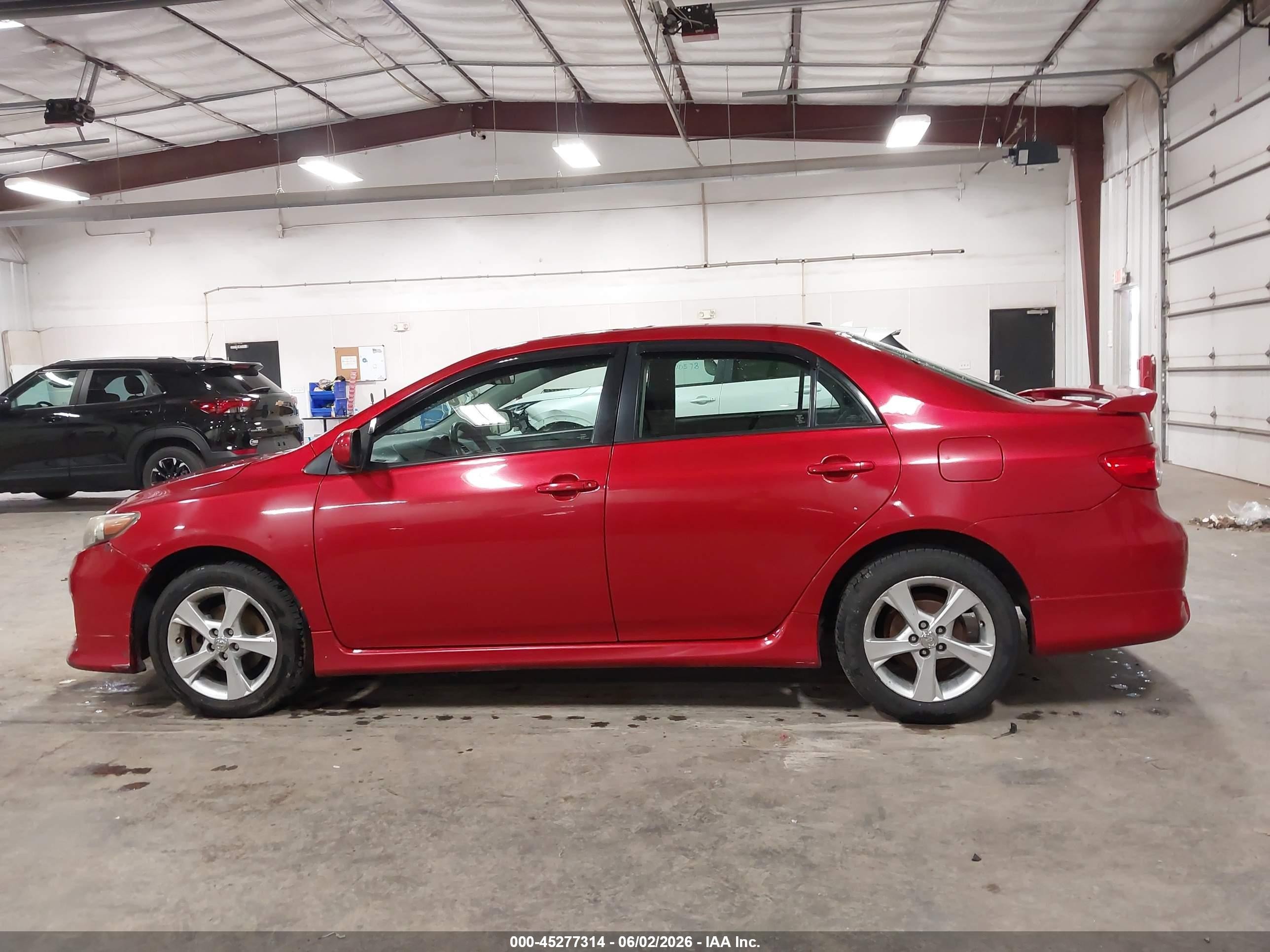 2011 Toyota Corolla S Red vin: 2T1BU4EE5BC648323