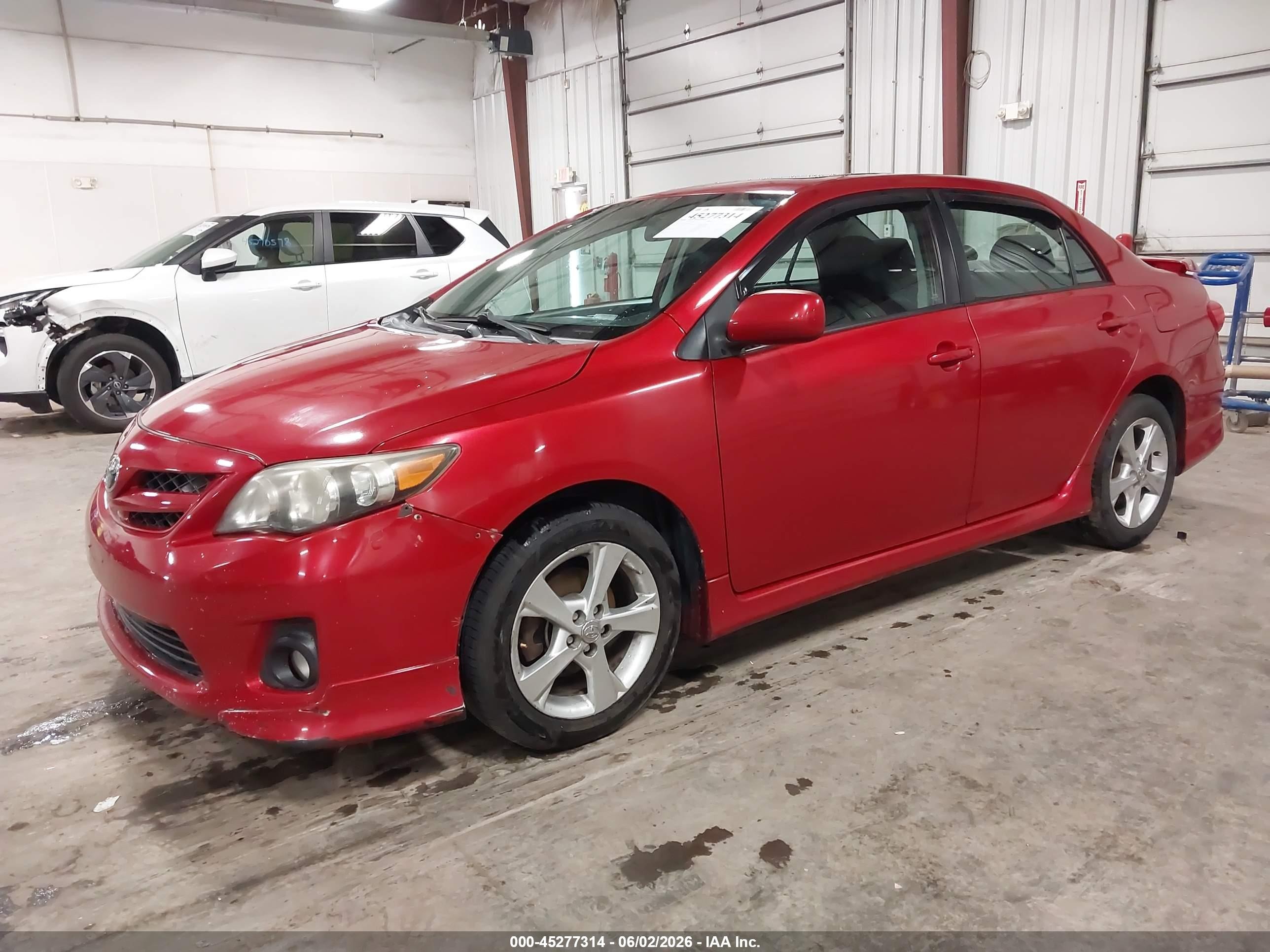 2011 Toyota Corolla S Red vin: 2T1BU4EE5BC648323