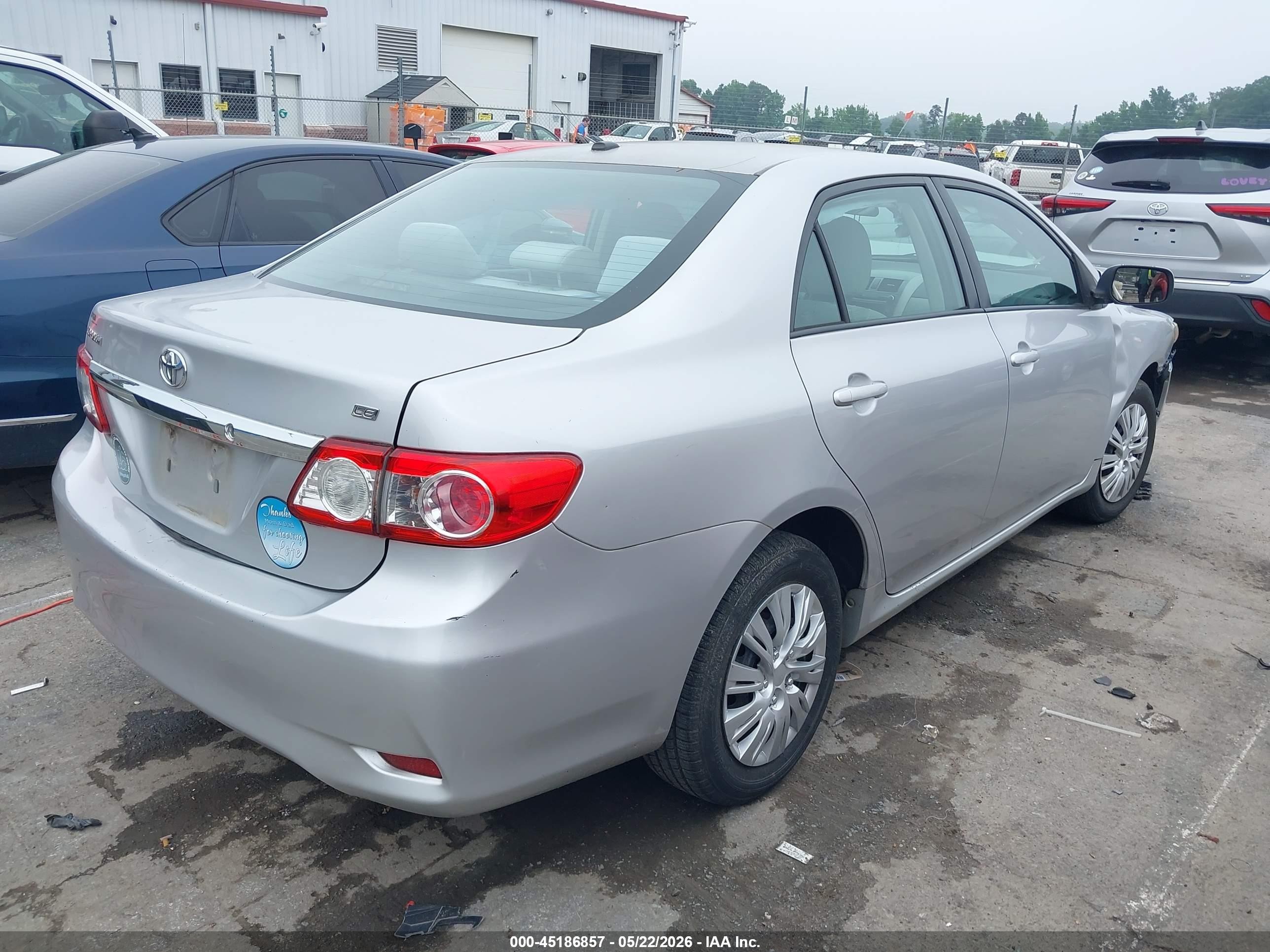 2011 Toyota Corolla Le Silver vin: 2T1BU4EE5BC648709