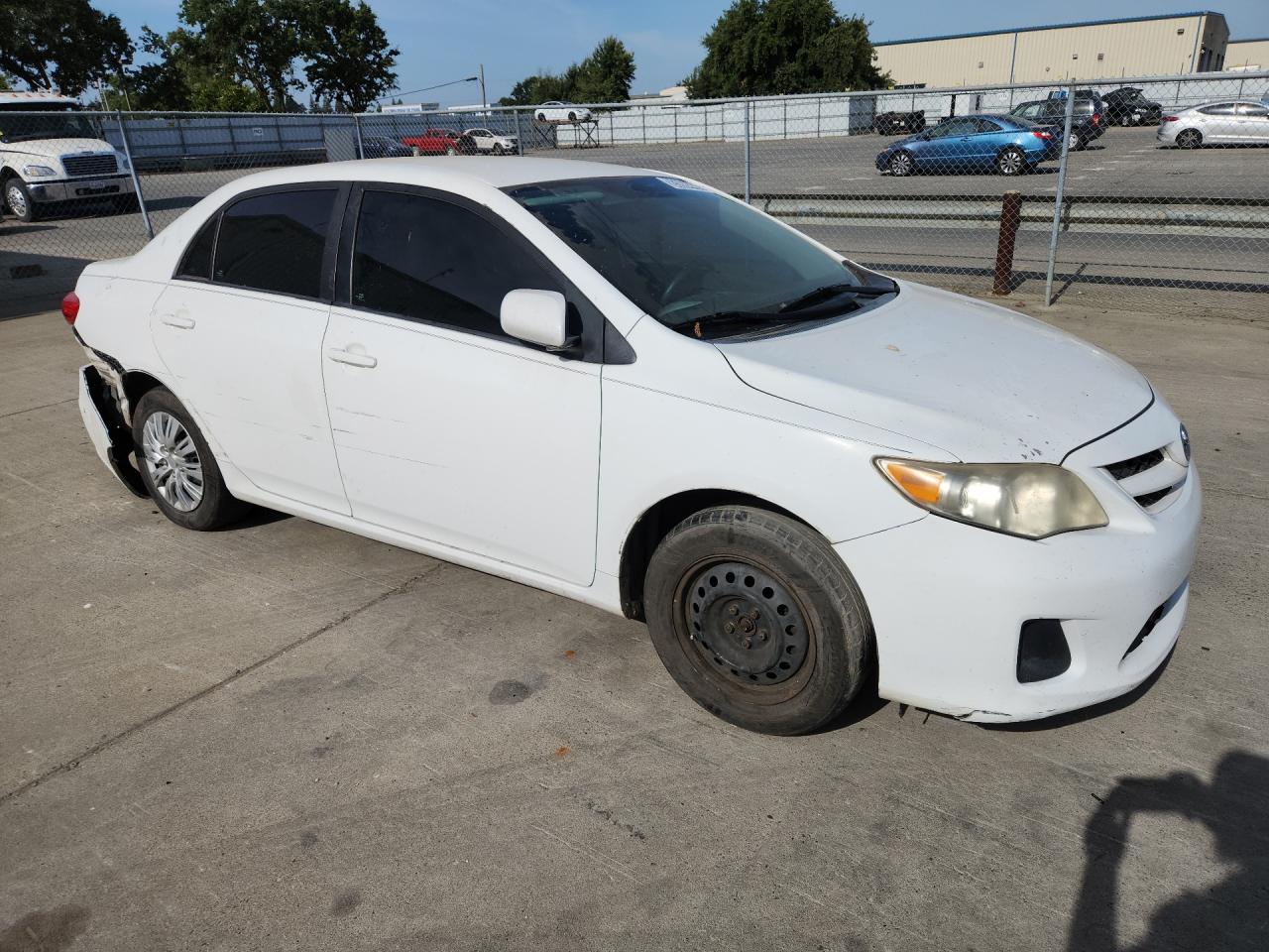 2011 Toyota Corolla Le White vin: 2T1BU4EE5BC673559 Damage: Right Front Door, Dent(S) W/ Paint Dmg, 1 To 2 Inches