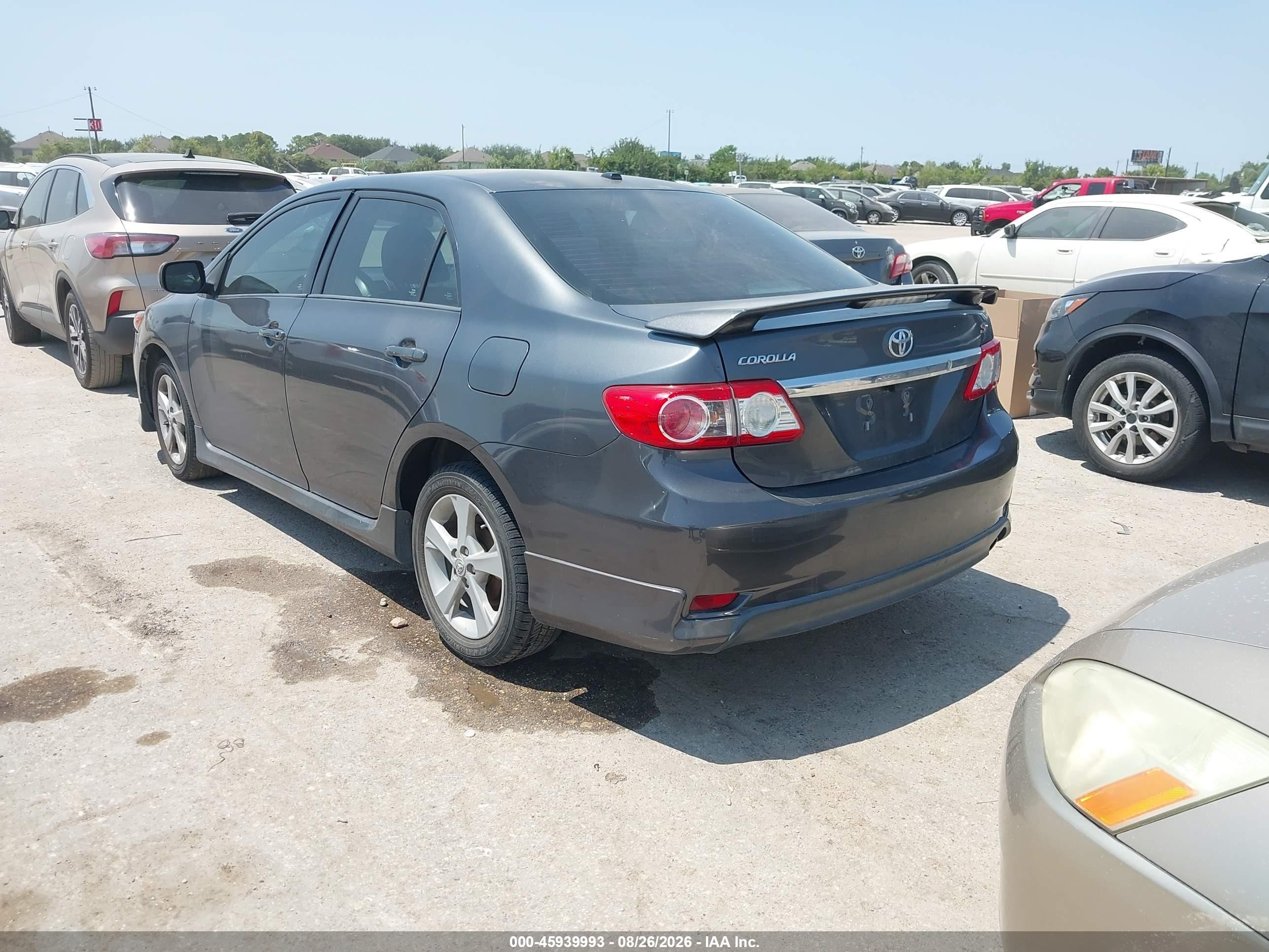 2011 Toyota Corolla S Серый vin: 2T1BU4EE5BC673707