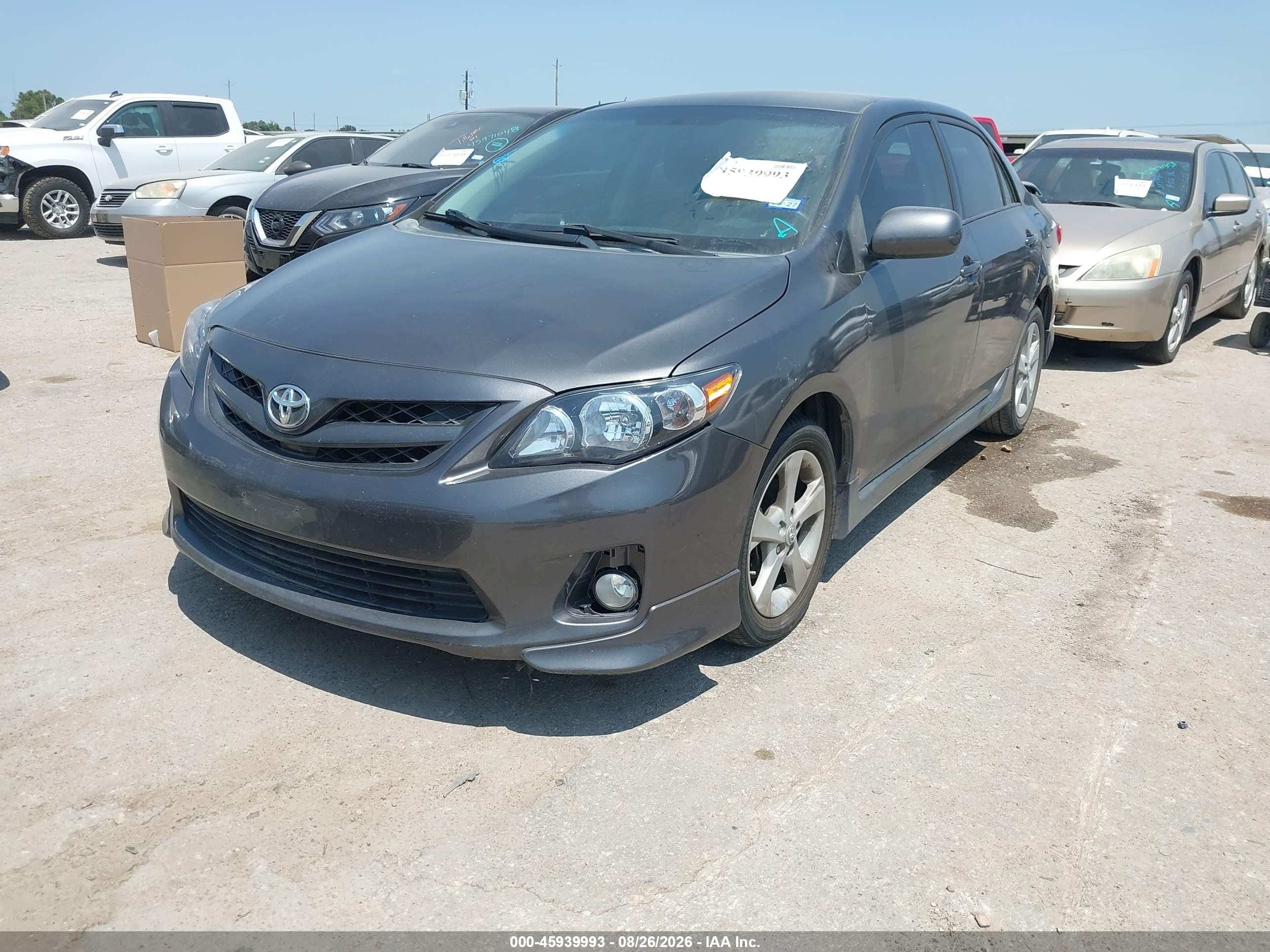 2011 Toyota Corolla S Серый vin: 2T1BU4EE5BC673707
