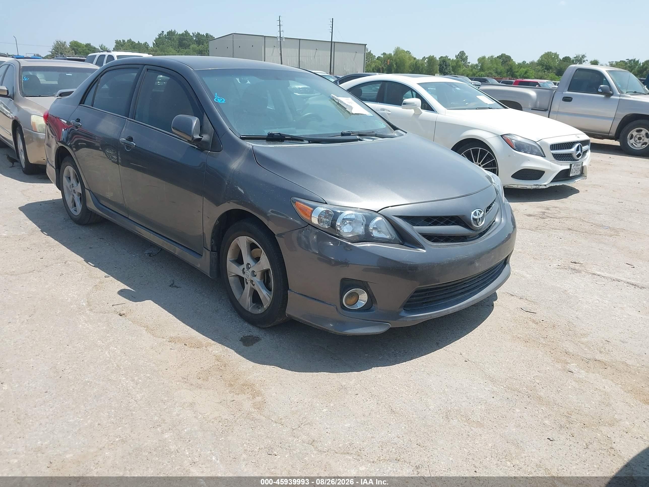 2011 Toyota Corolla S Серый vin: 2T1BU4EE5BC673707