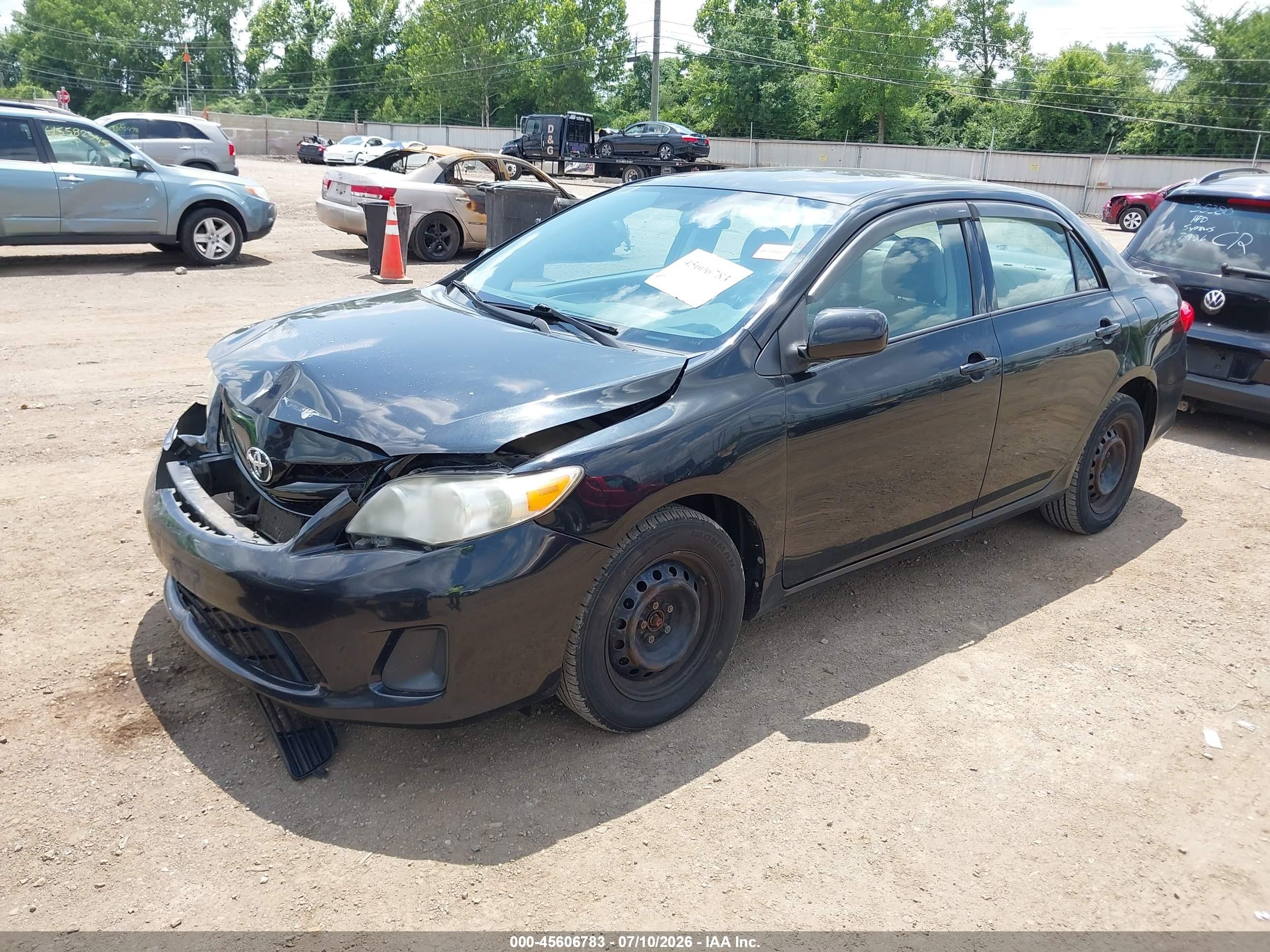 2011 Toyota Corolla Le Black vin: 2T1BU4EE5BC714871