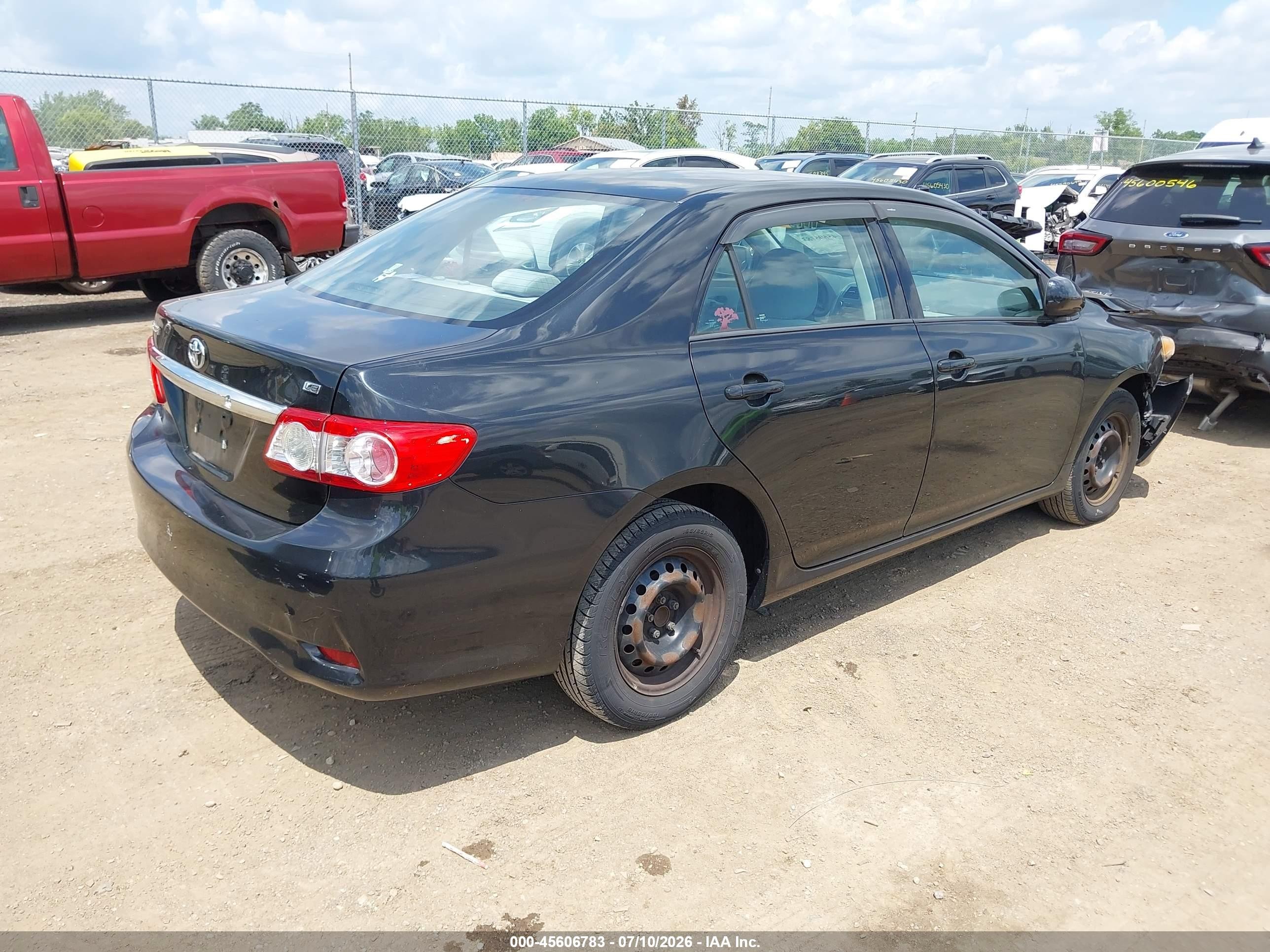 2011 Toyota Corolla Le Black vin: 2T1BU4EE5BC714871