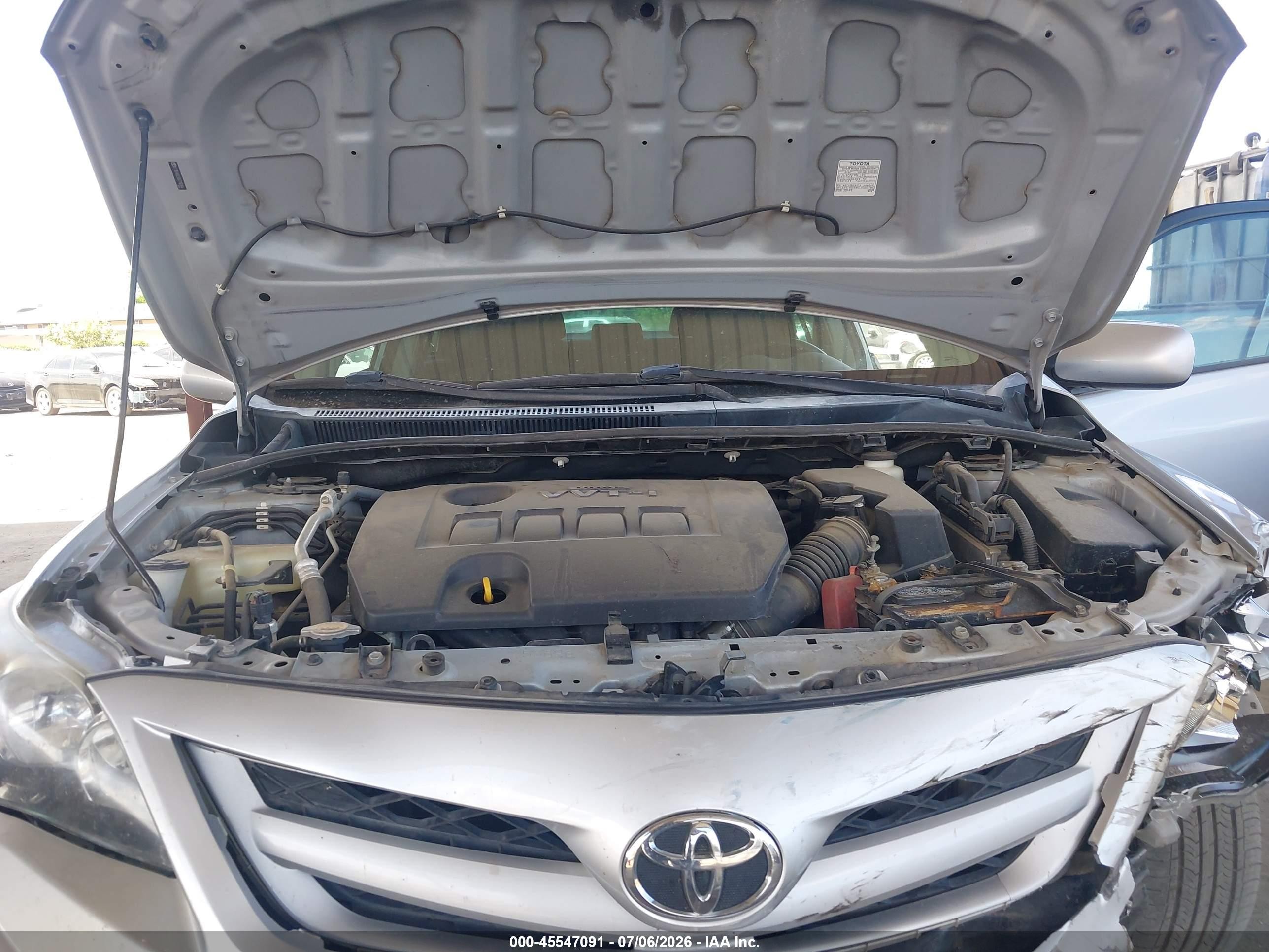 2011 Toyota Corolla S Silver vin: 2T1BU4EE5BC716264