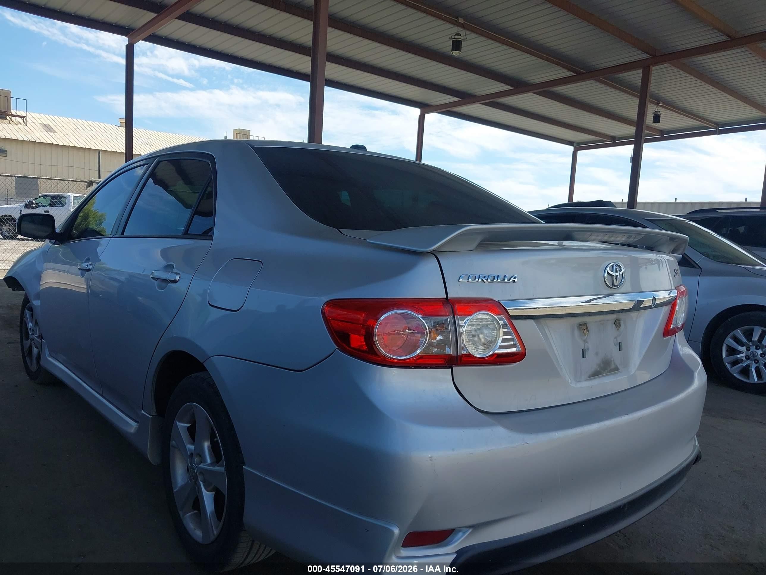 2011 Toyota Corolla S Silver vin: 2T1BU4EE5BC716264
