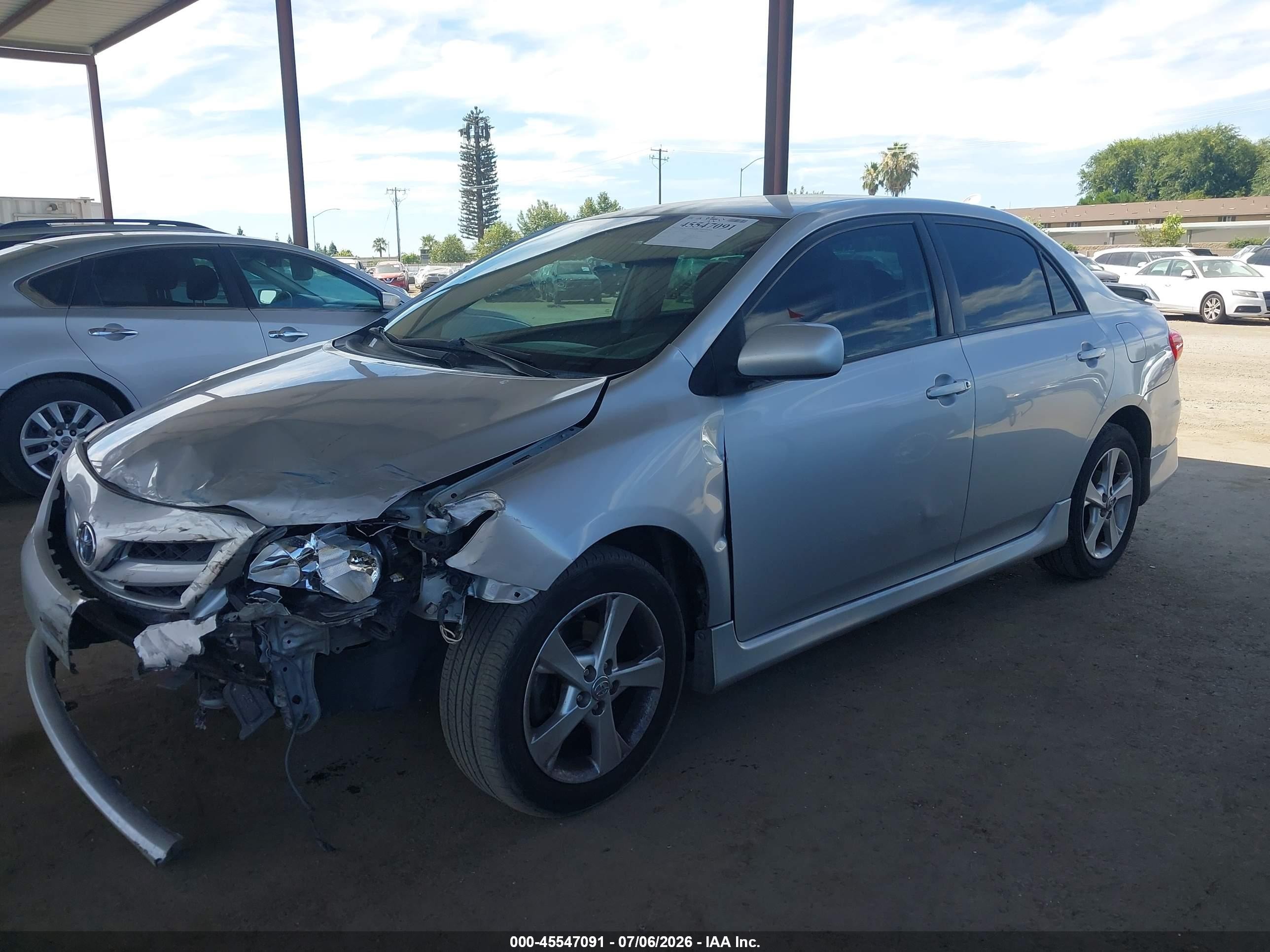 2011 Toyota Corolla S Silver vin: 2T1BU4EE5BC716264