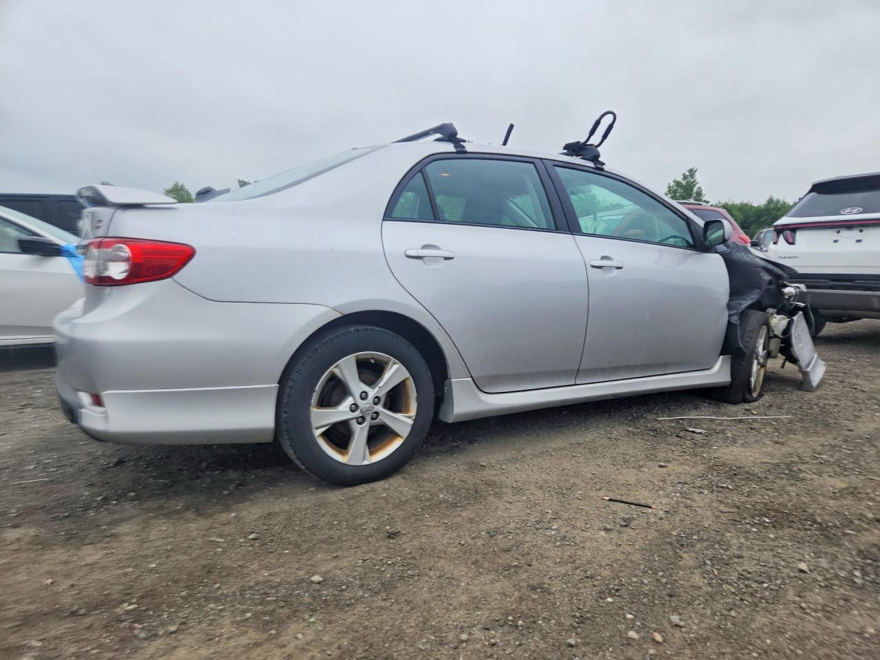 2011 Toyota Corolla S Gray vin: 2T1BU4EE5BC721304
