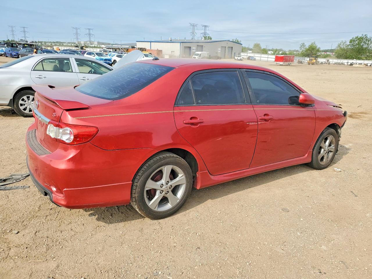2011 Toyota Corolla S Red vin: 2T1BU4EE5BC723828