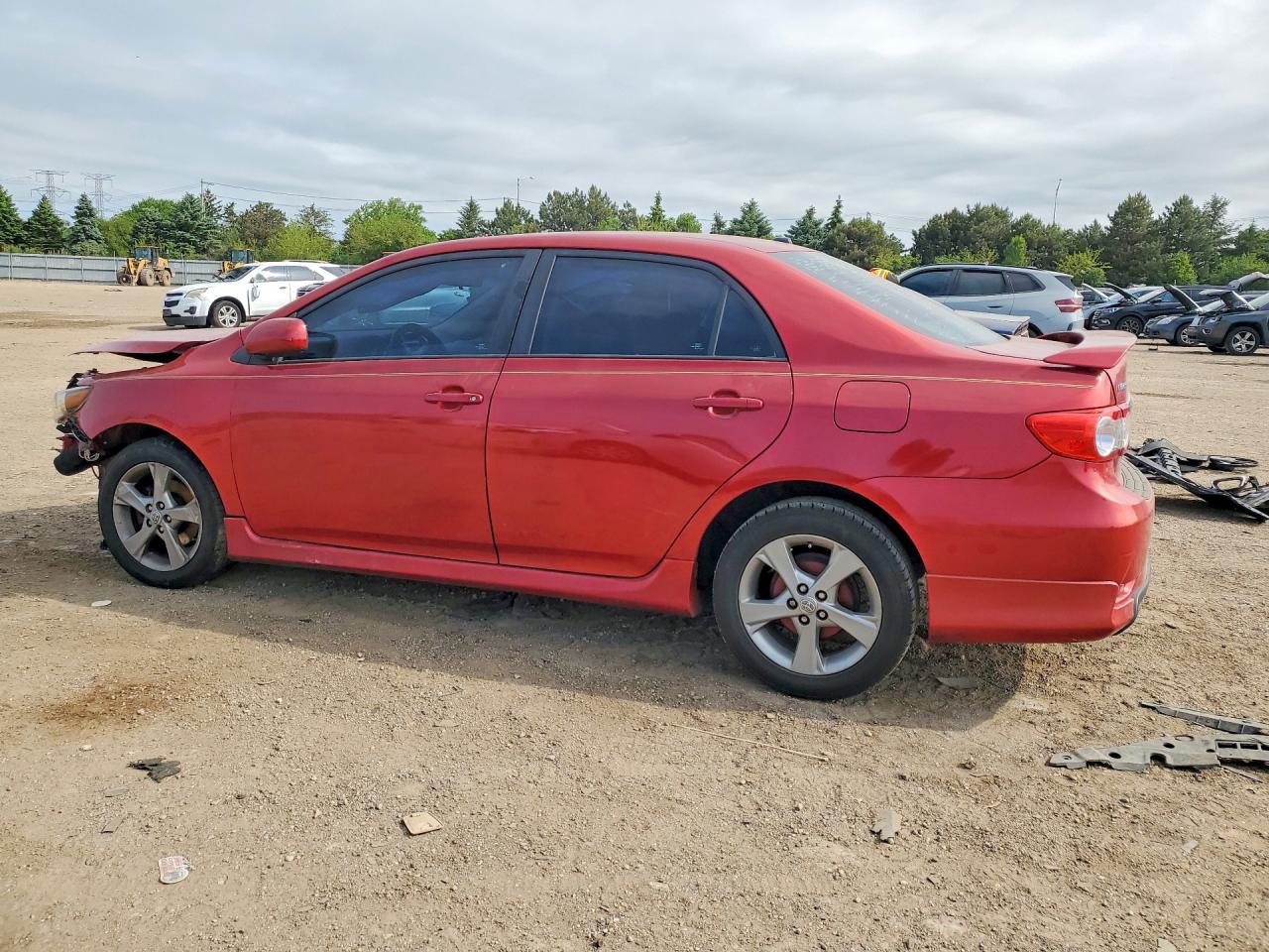 2011 Toyota Corolla S Red vin: 2T1BU4EE5BC723828