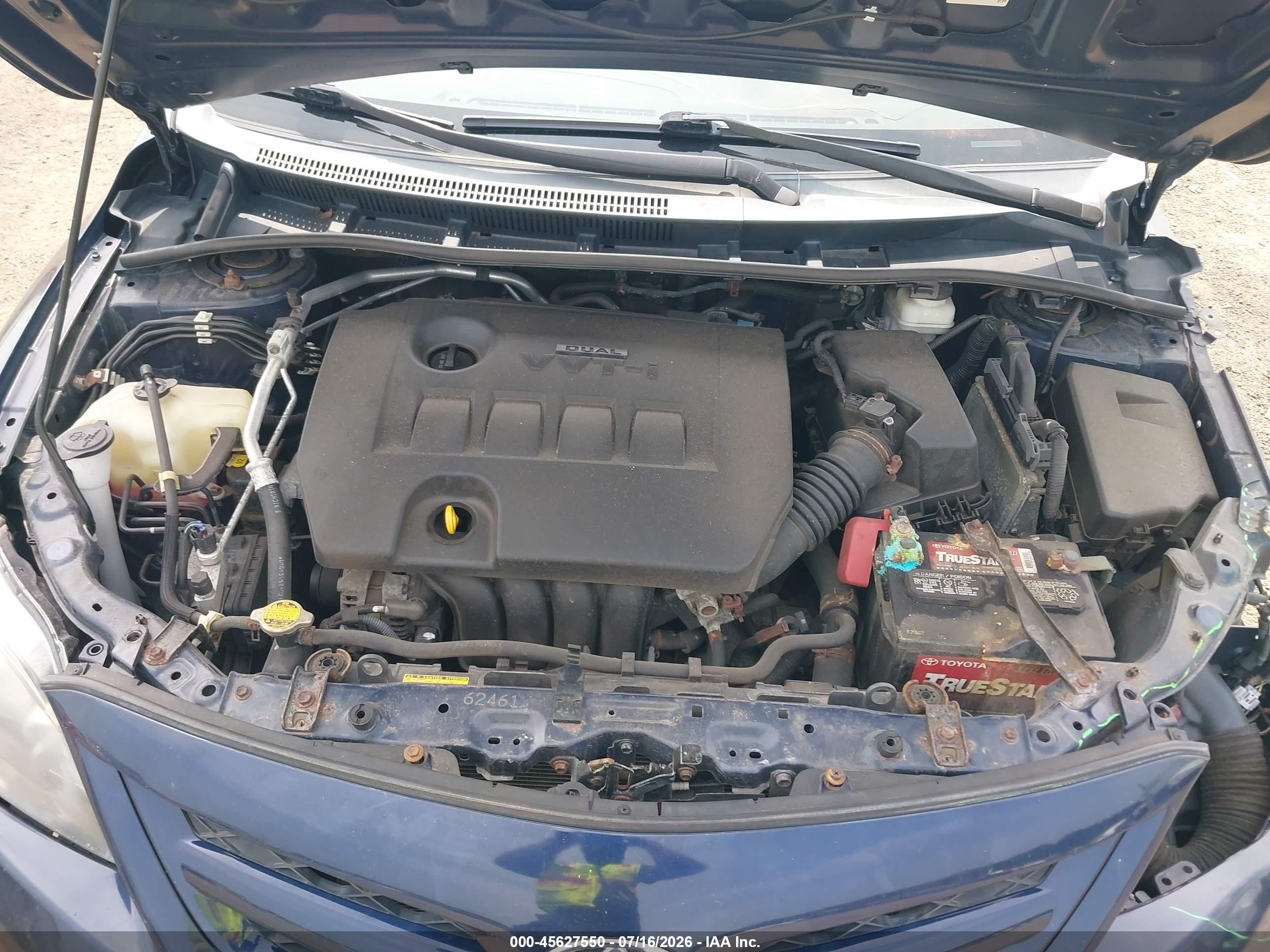 2011 Toyota Corolla S Blue vin: 2T1BU4EE5BC724901