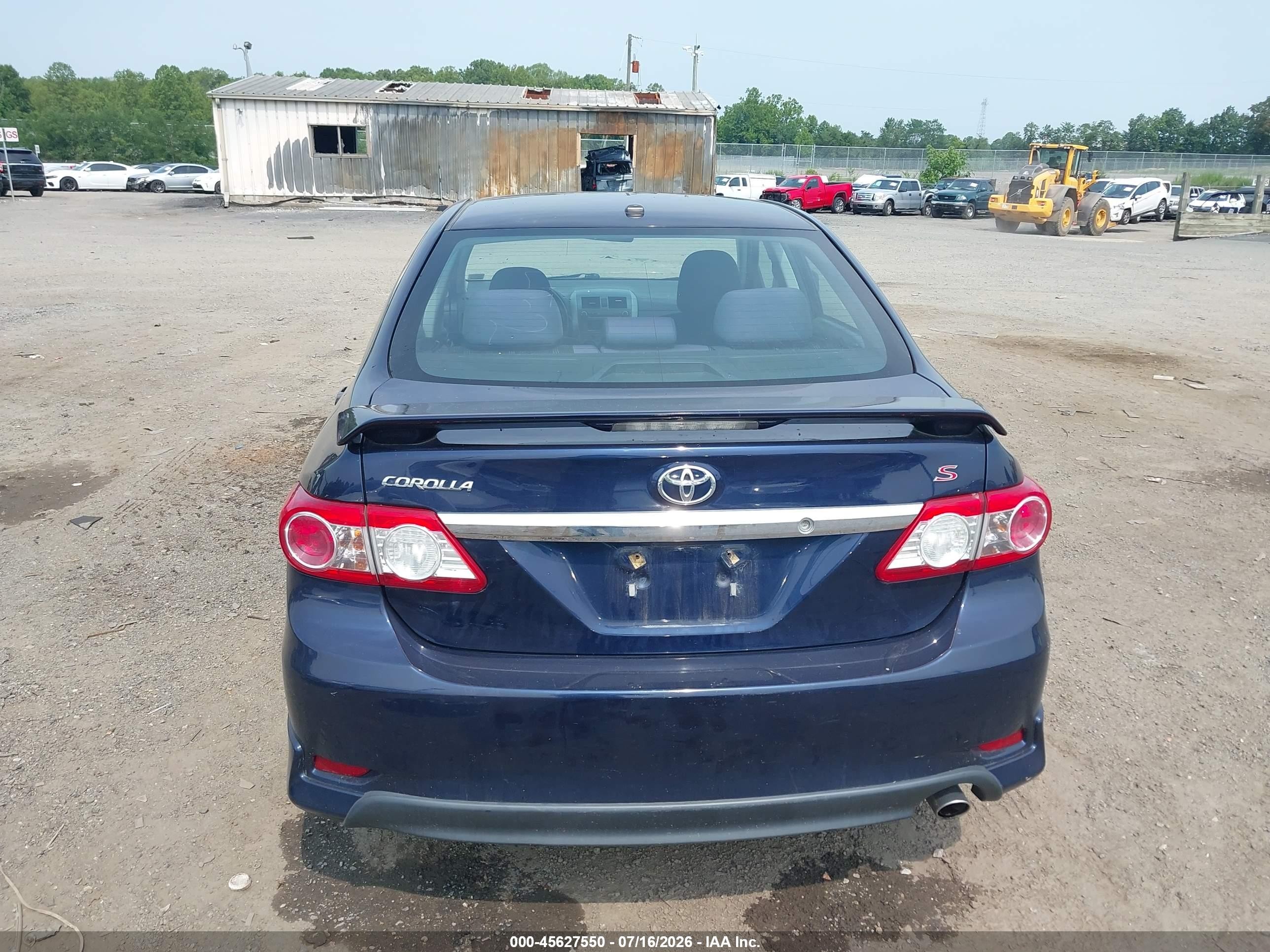 2011 Toyota Corolla S Blue vin: 2T1BU4EE5BC724901