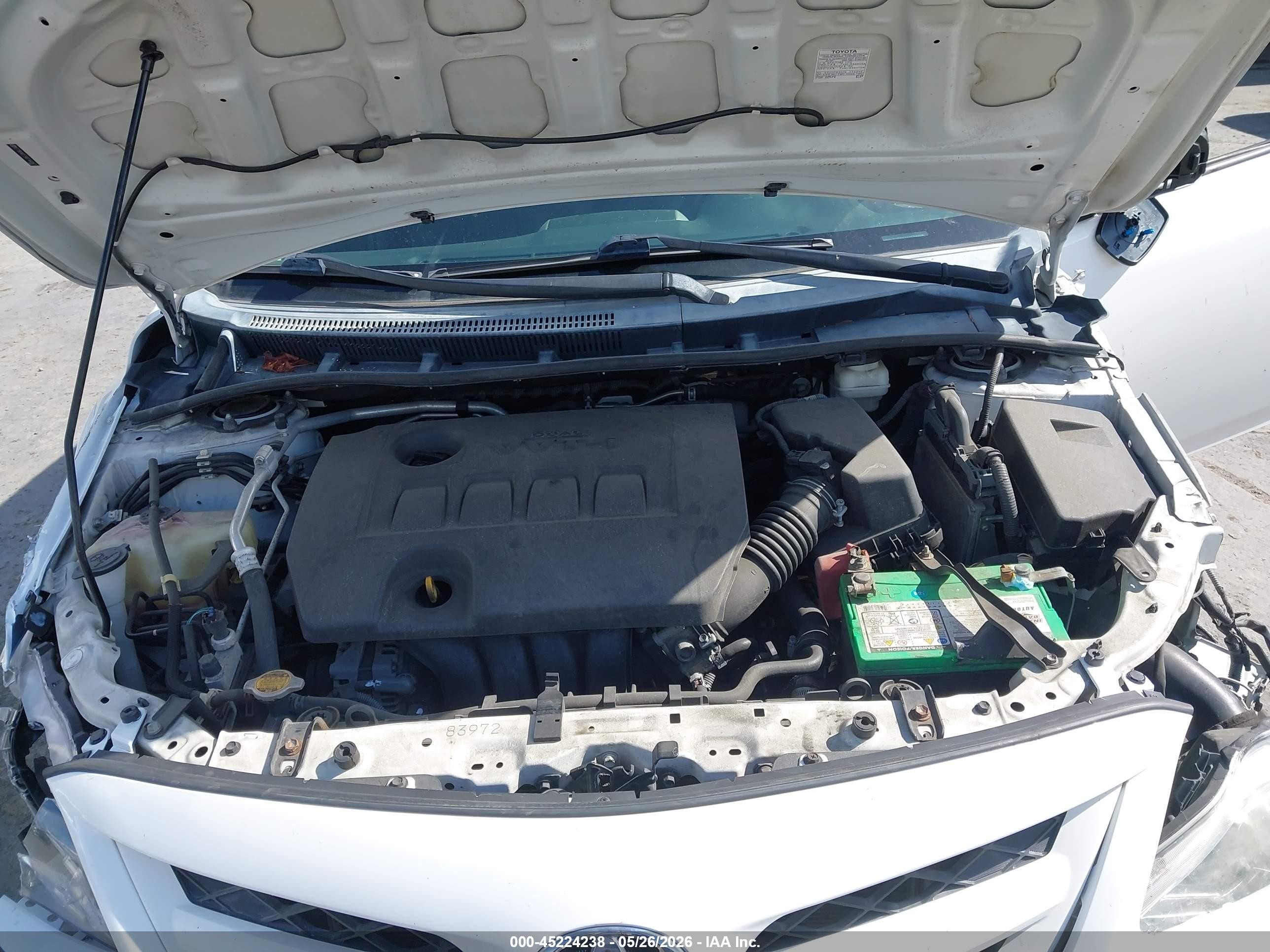 2011 Toyota Corolla S White vin: 2T1BU4EE5BC746087