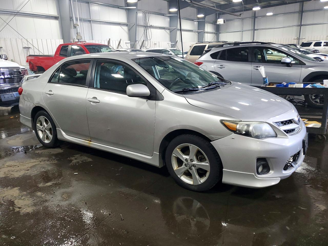 2012 Toyota Corolla S Silver vin: 2T1BU4EE5CC757897