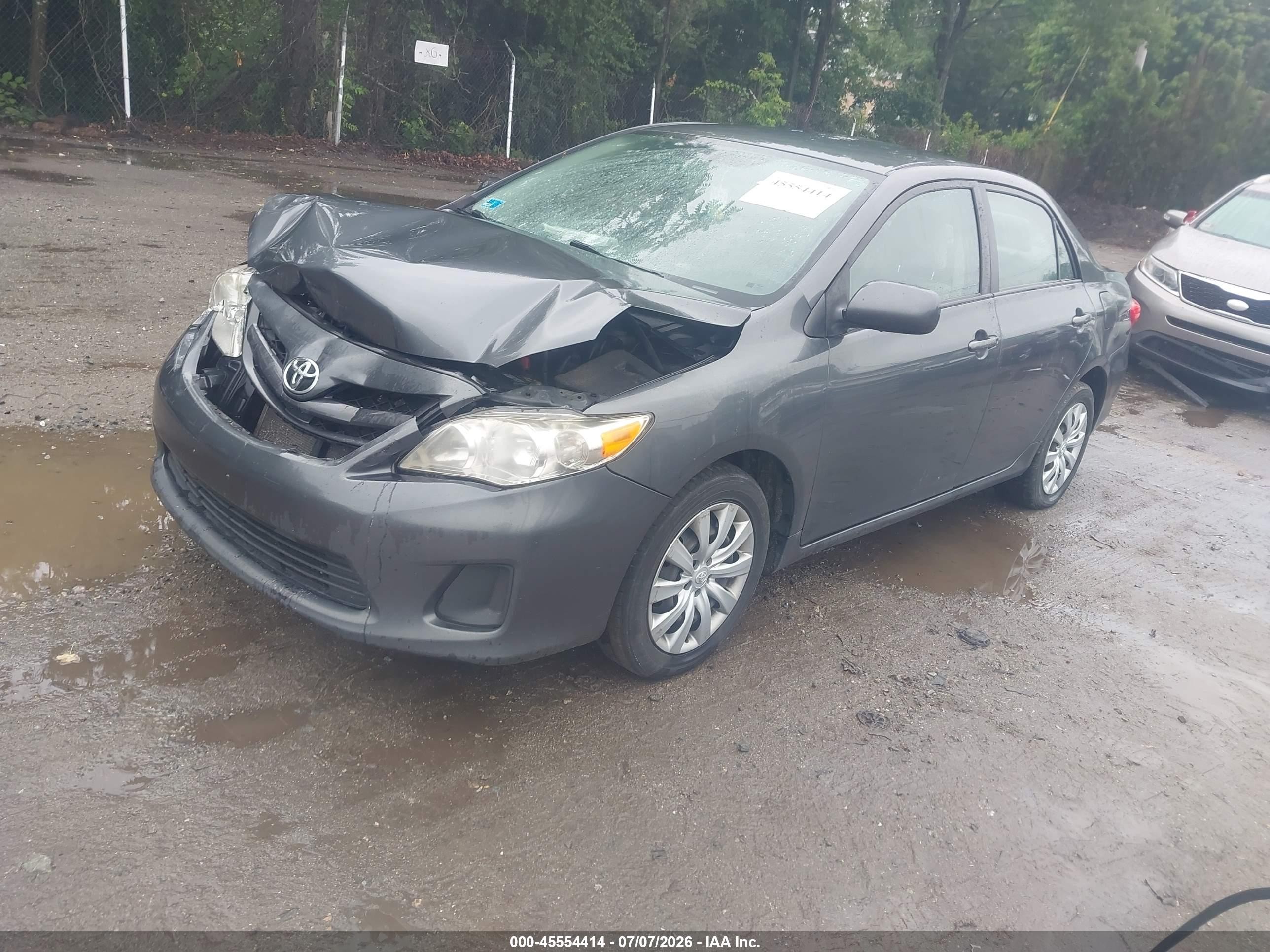 2012 Toyota Corolla Le Gray vin: 2T1BU4EE5CC760699
