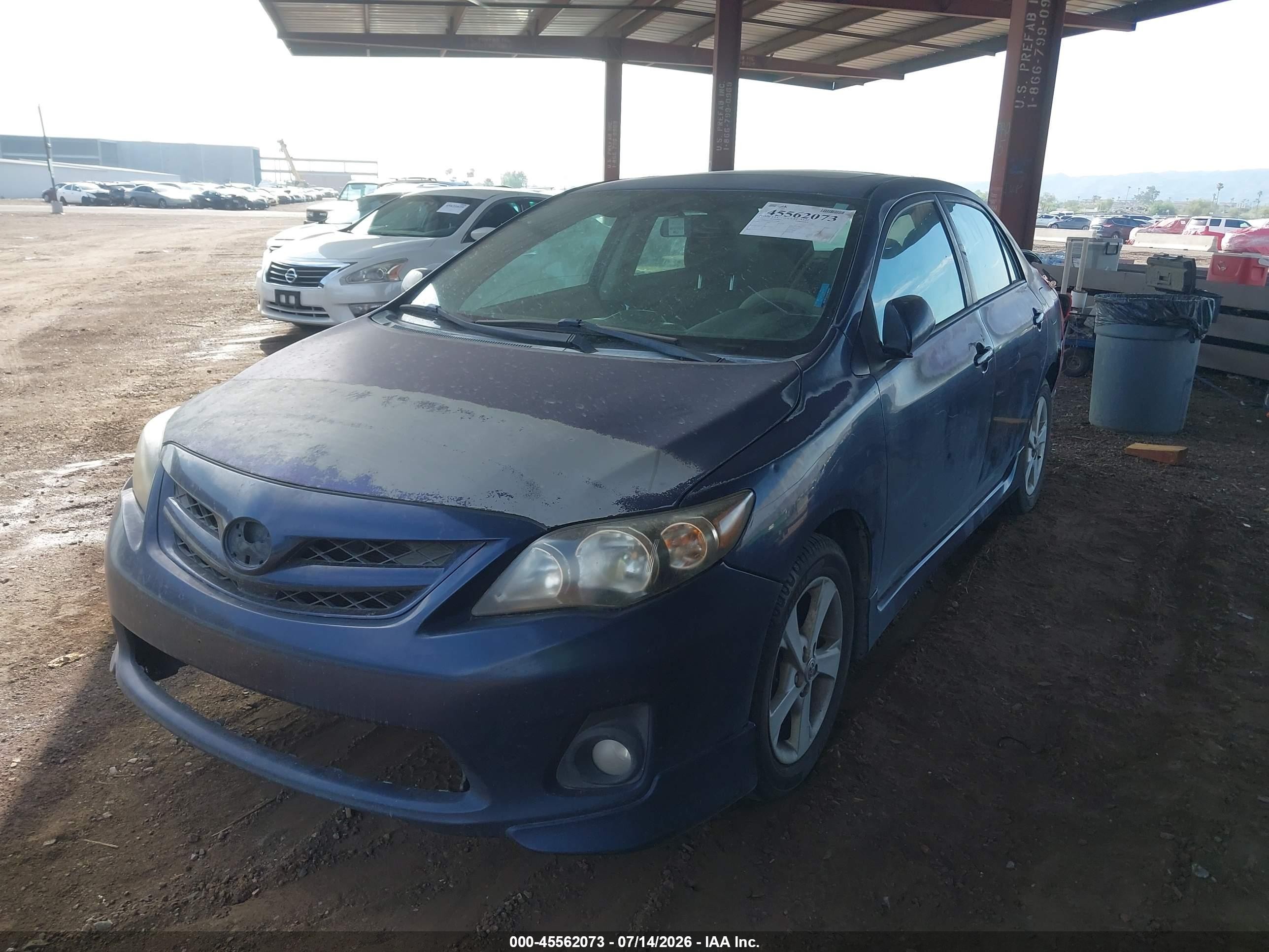 2012 Toyota Corolla S Blue vin: 2T1BU4EE5CC767989