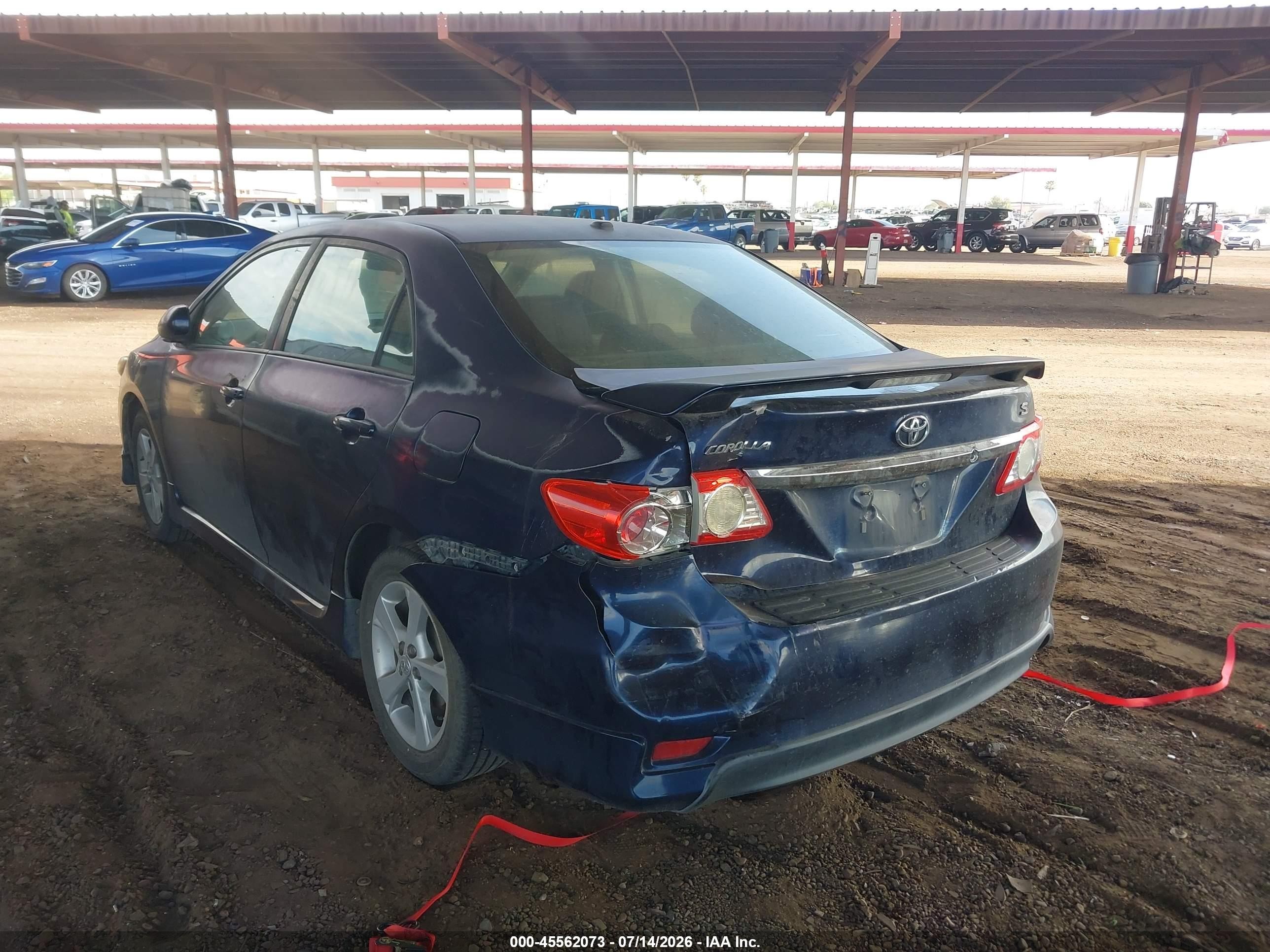 2012 Toyota Corolla S Blue vin: 2T1BU4EE5CC767989