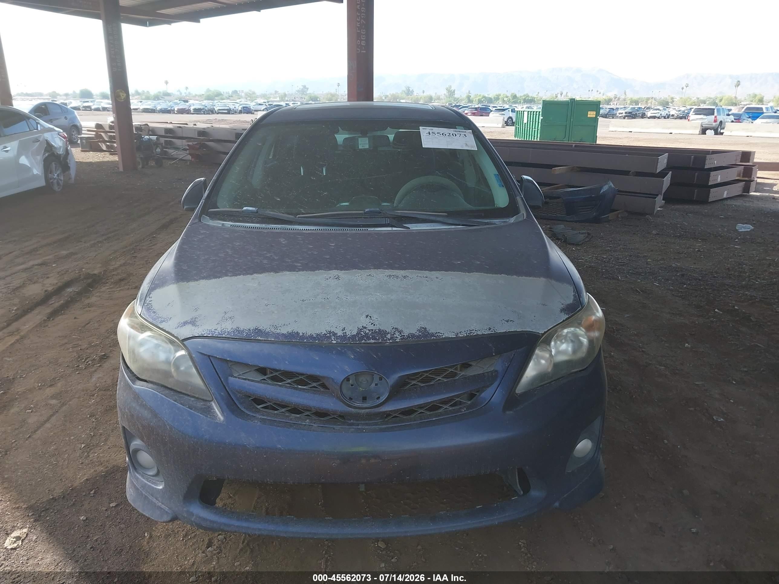 2012 Toyota Corolla S Blue vin: 2T1BU4EE5CC767989