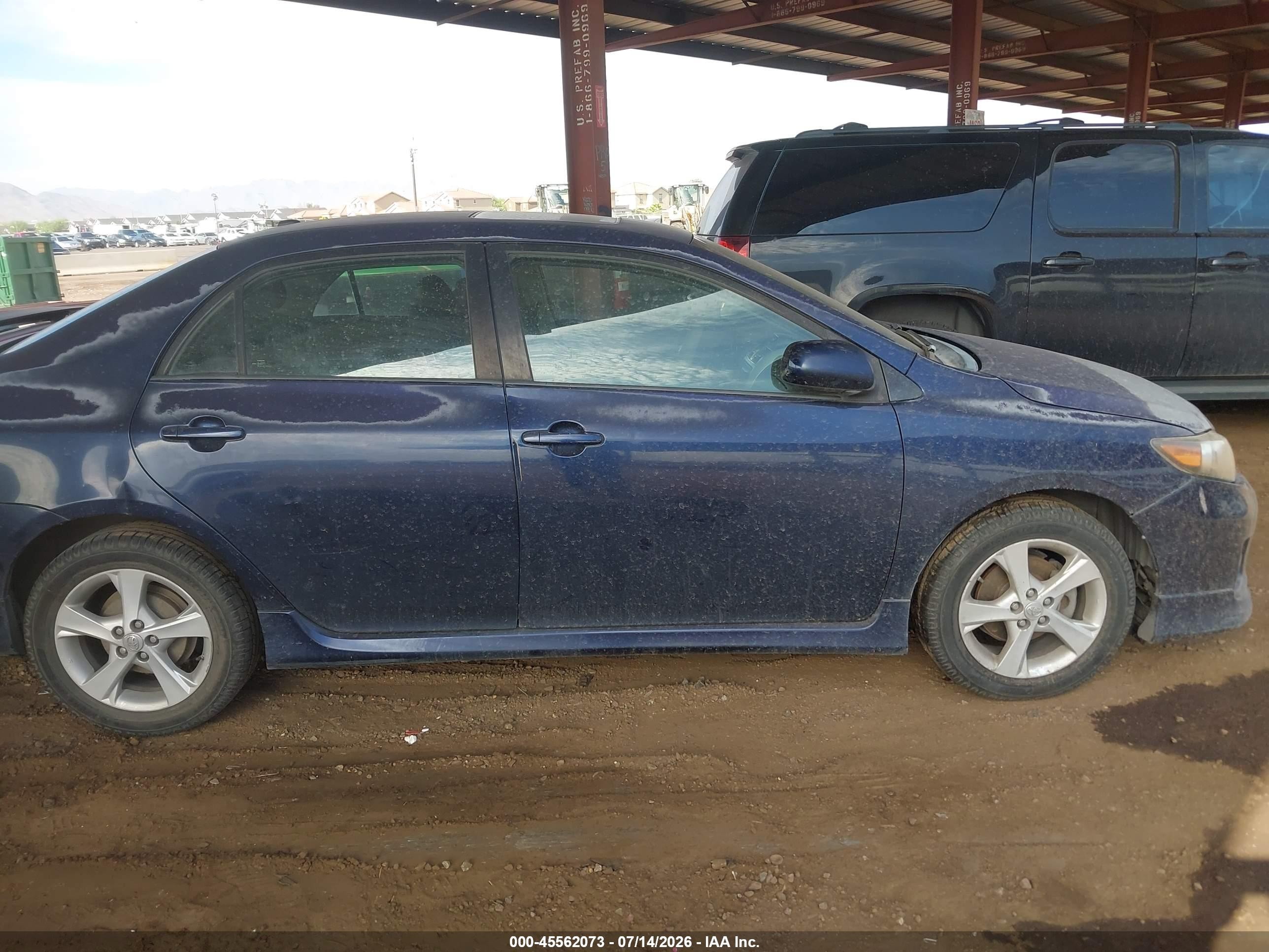2012 Toyota Corolla S Blue vin: 2T1BU4EE5CC767989