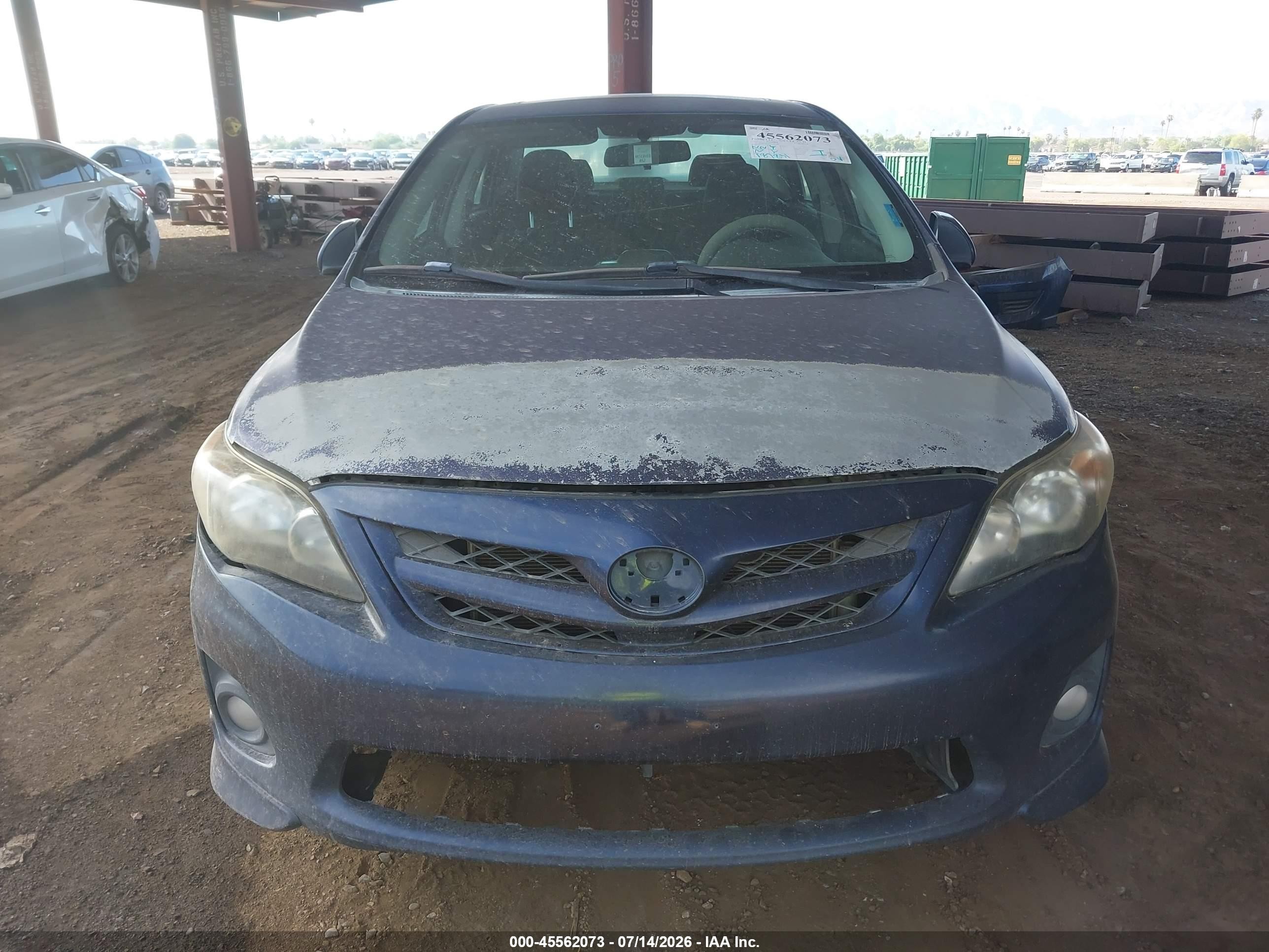 2012 Toyota Corolla S Blue vin: 2T1BU4EE5CC767989