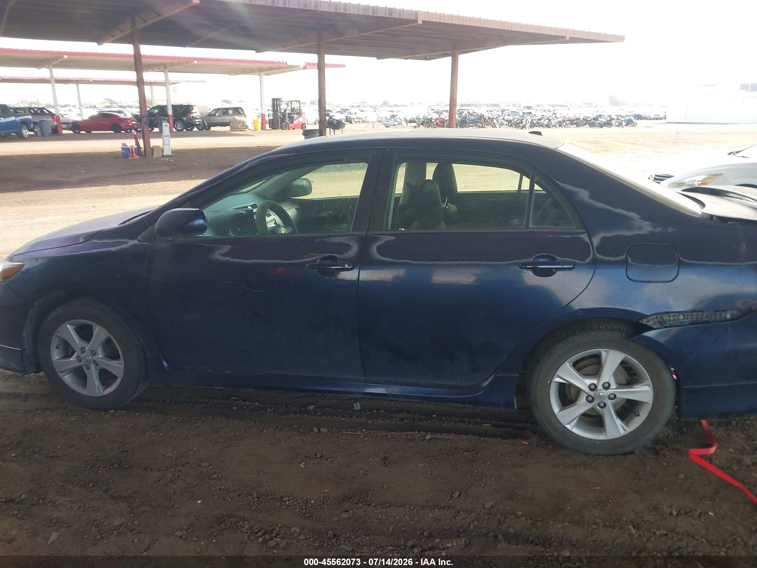 2012 Toyota Corolla S Blue vin: 2T1BU4EE5CC767989