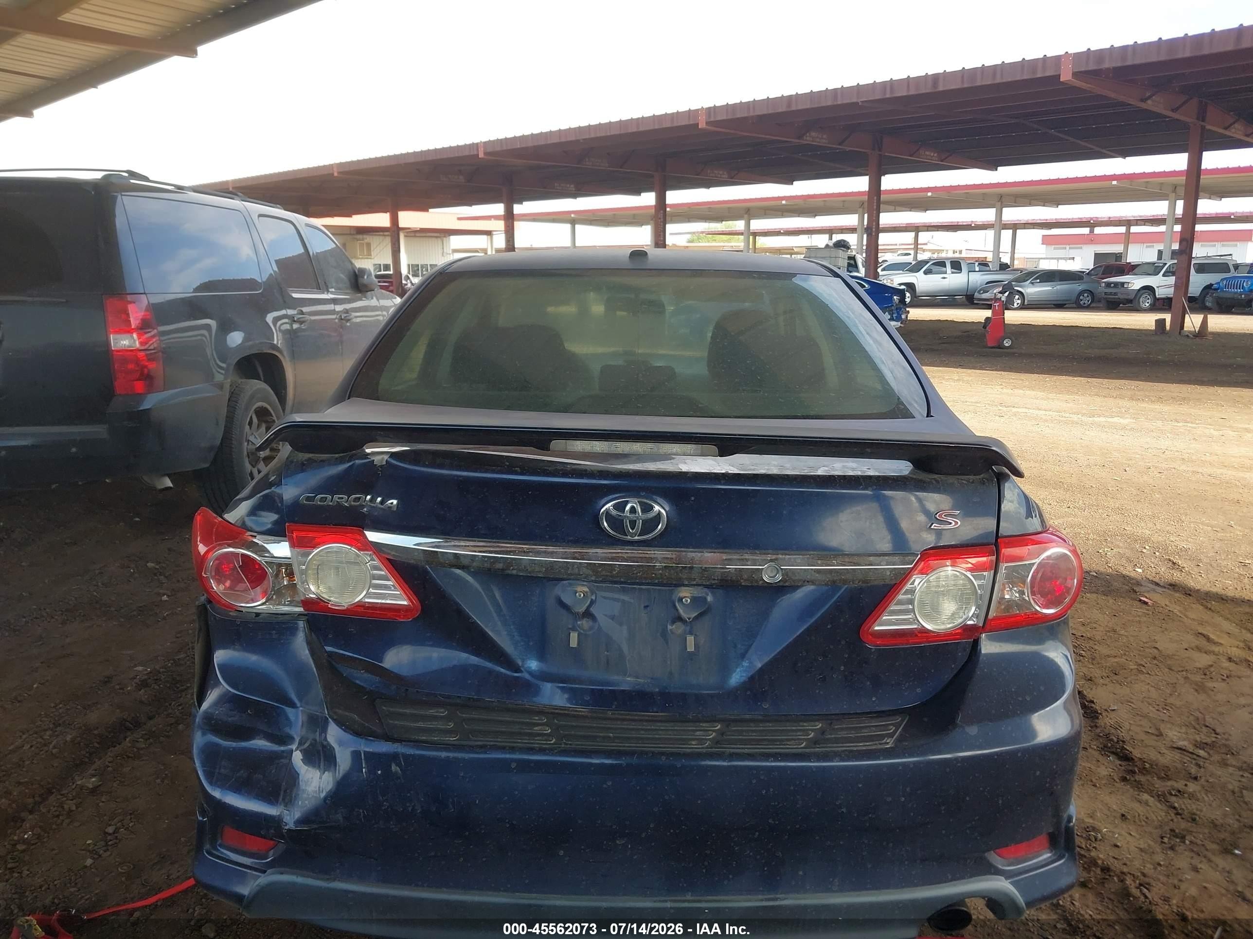 2012 Toyota Corolla S Blue vin: 2T1BU4EE5CC767989