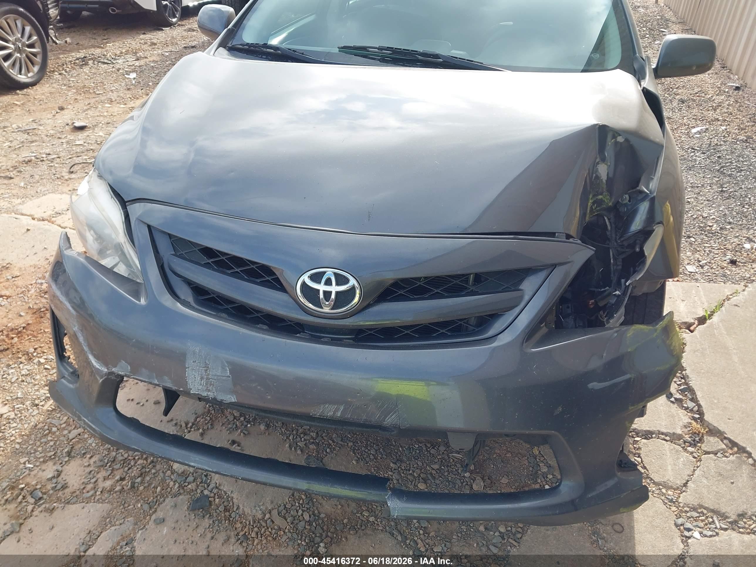 2012 Toyota Corolla Le Gray vin: 2T1BU4EE5CC790995