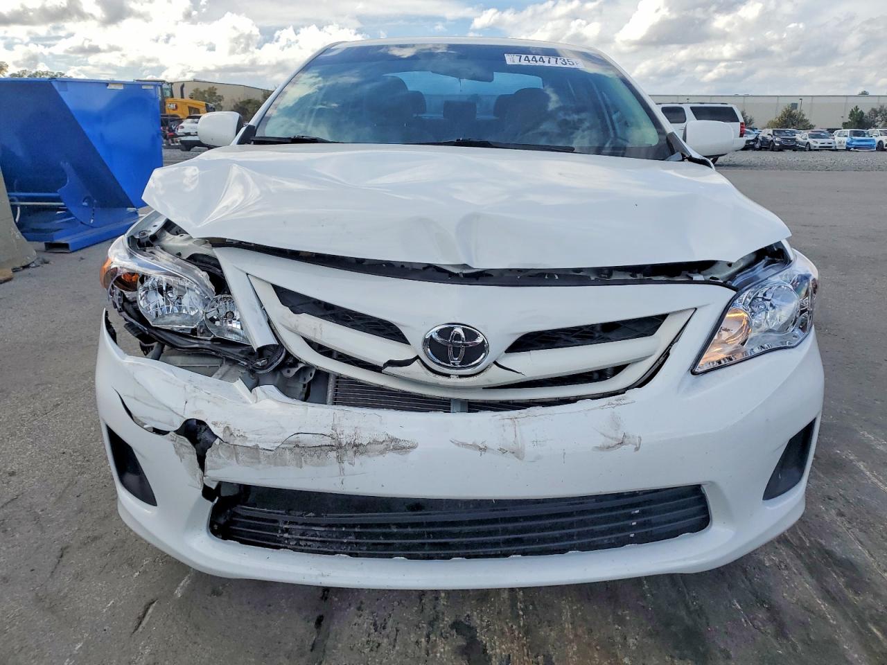2012 Toyota Corolla Base White vin: 2T1BU4EE5CC801543