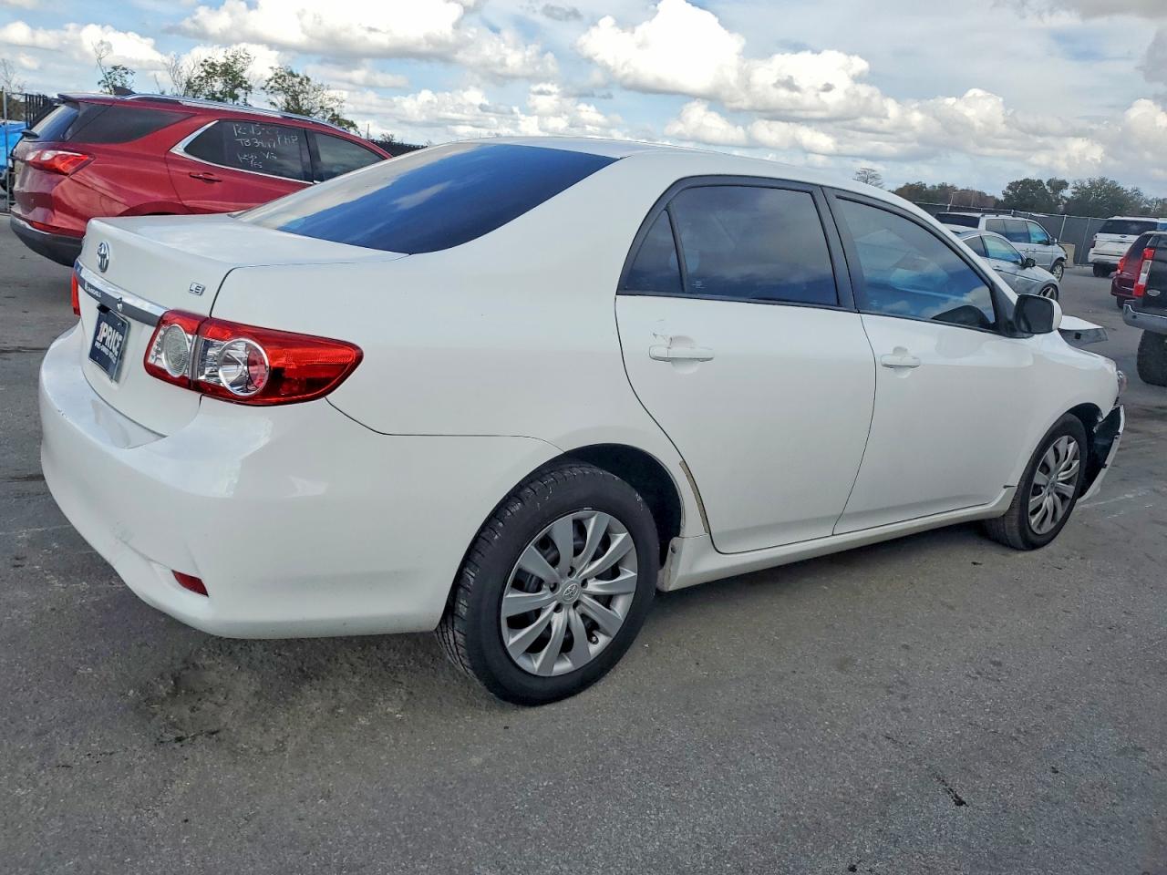 2012 Toyota Corolla Base White vin: 2T1BU4EE5CC801543