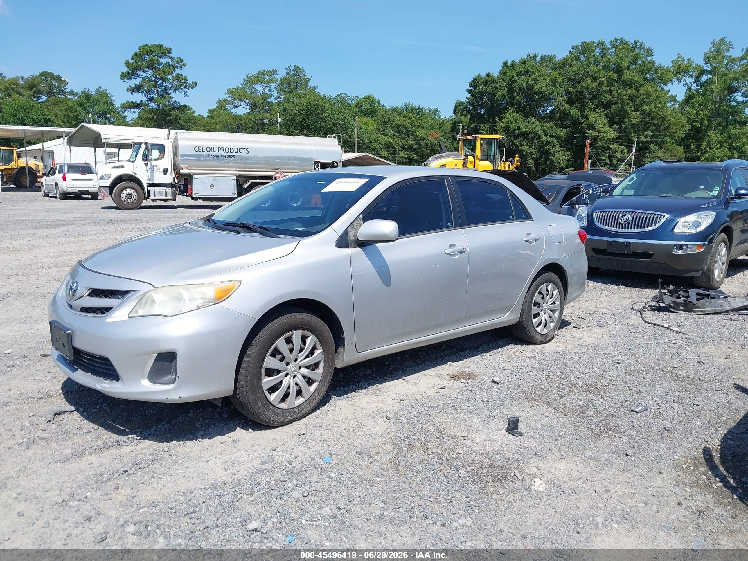 2012 Toyota Corolla Le Silver vin: 2T1BU4EE5CC810338