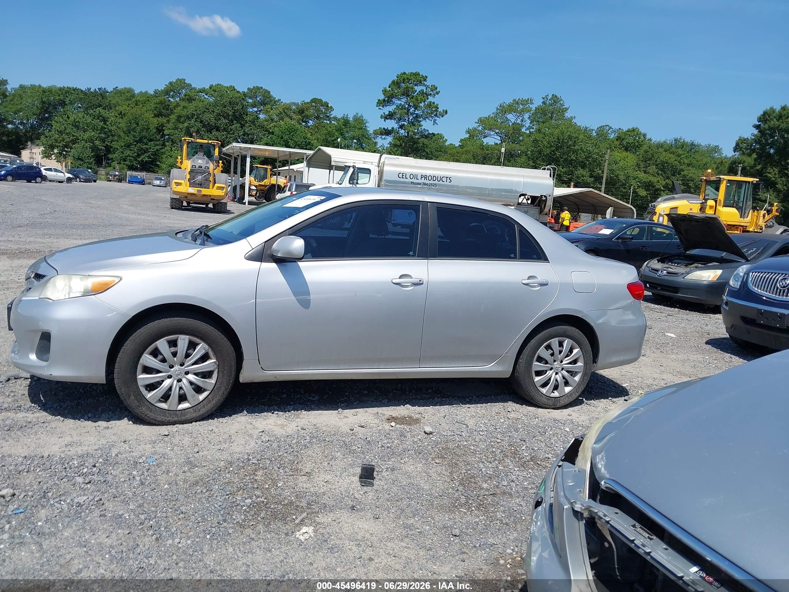 2012 Toyota Corolla Le Silver vin: 2T1BU4EE5CC810338
