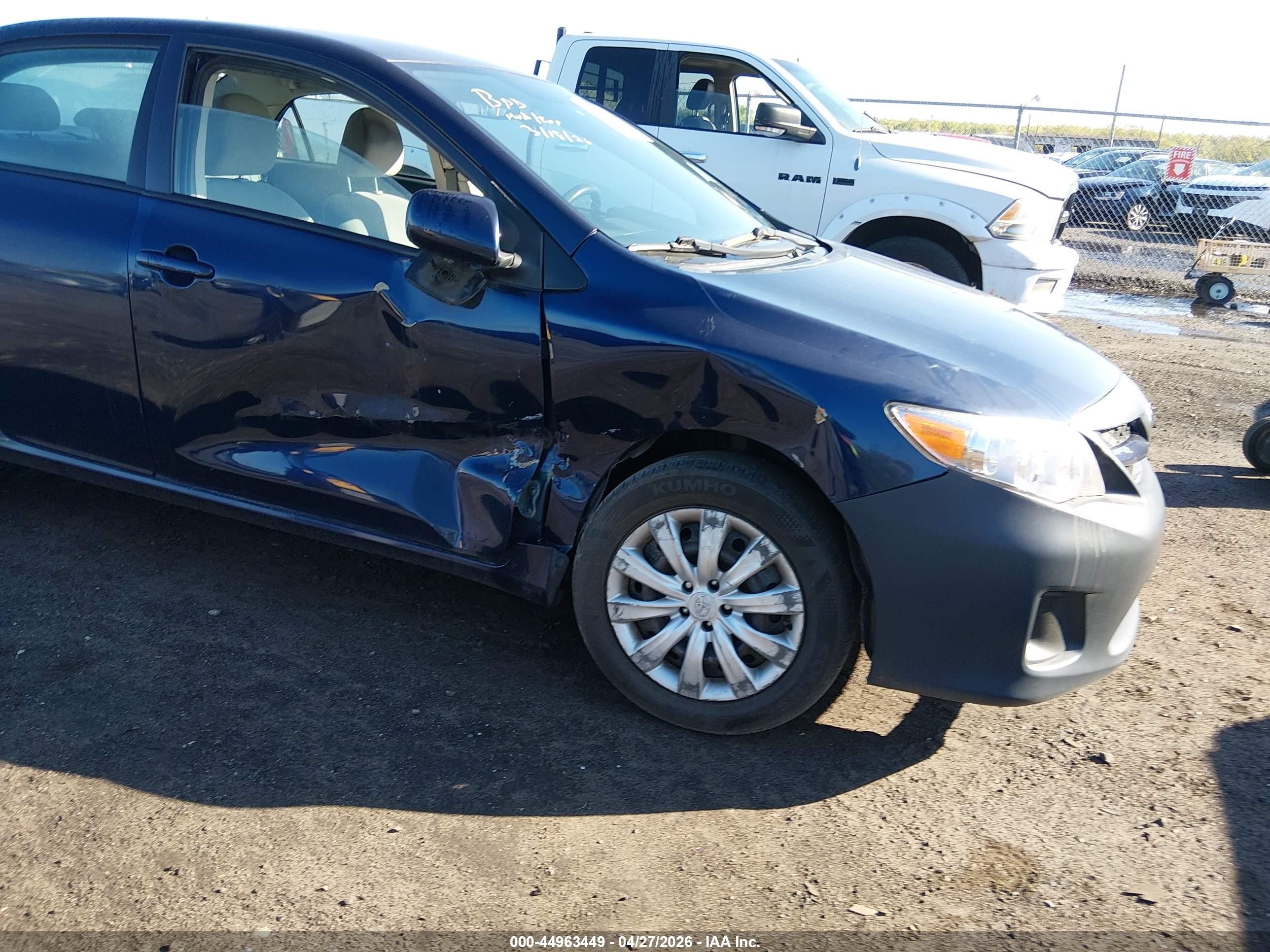 2012 Toyota Corolla Le Blue vin: 2T1BU4EE5CC811344