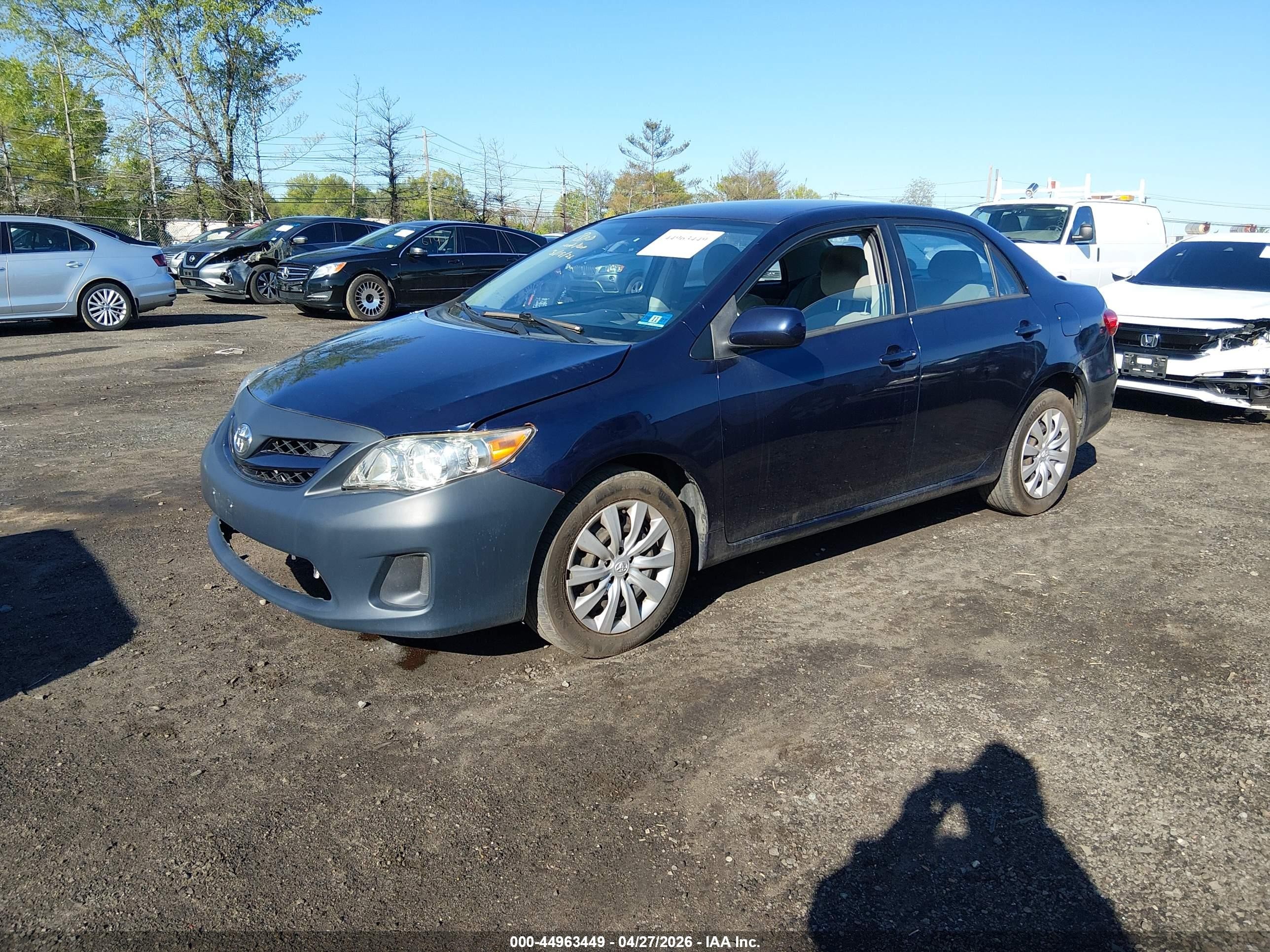 2012 Toyota Corolla Le Blue vin: 2T1BU4EE5CC811344