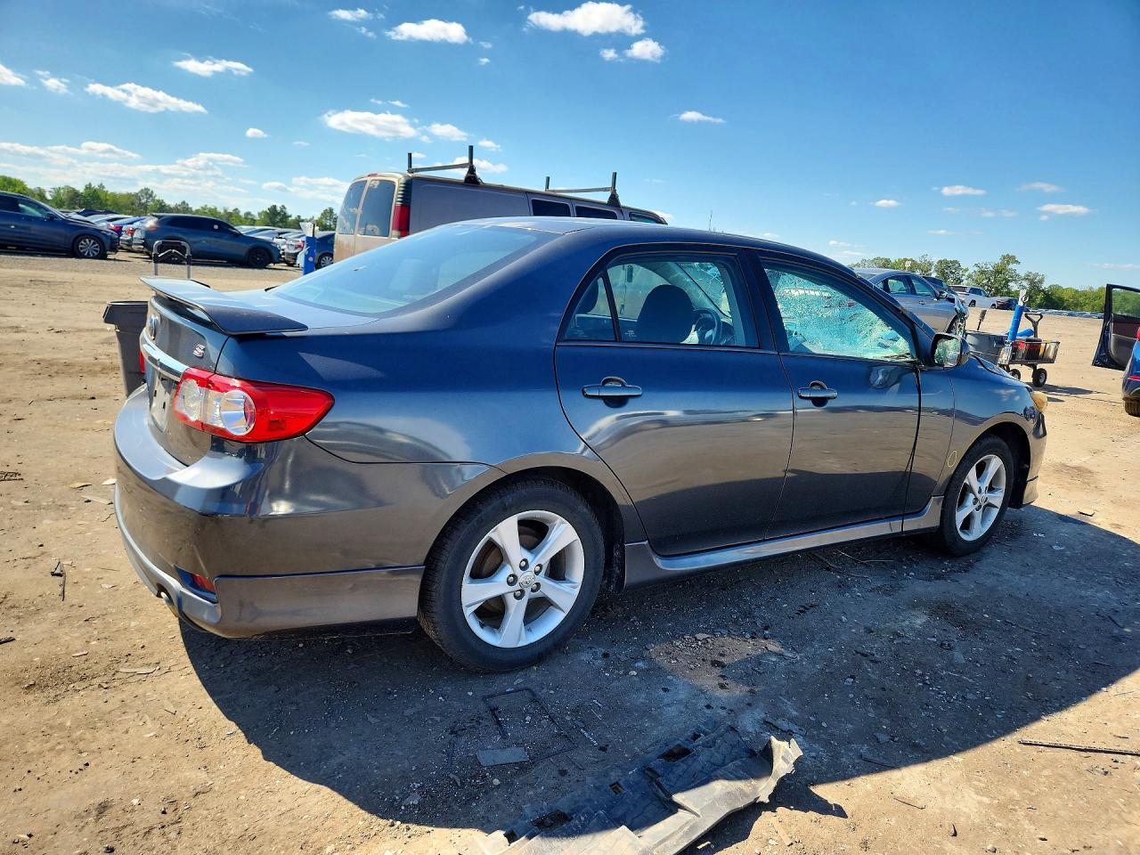 2012 Toyota Corolla S Gray vin: 2T1BU4EE5CC814194