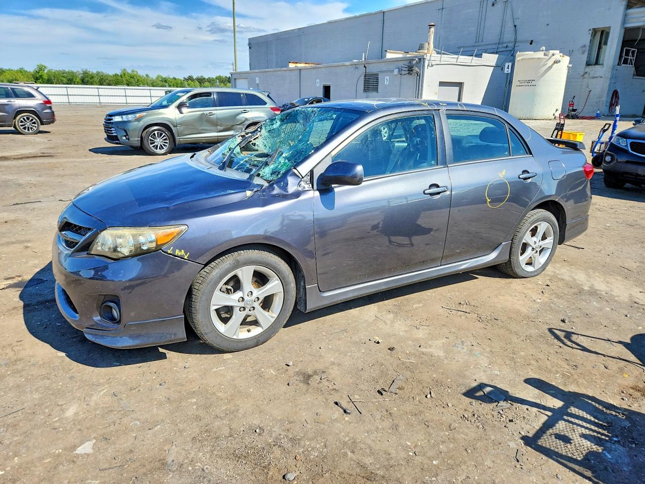 2012 Toyota Corolla S Gray vin: 2T1BU4EE5CC814194