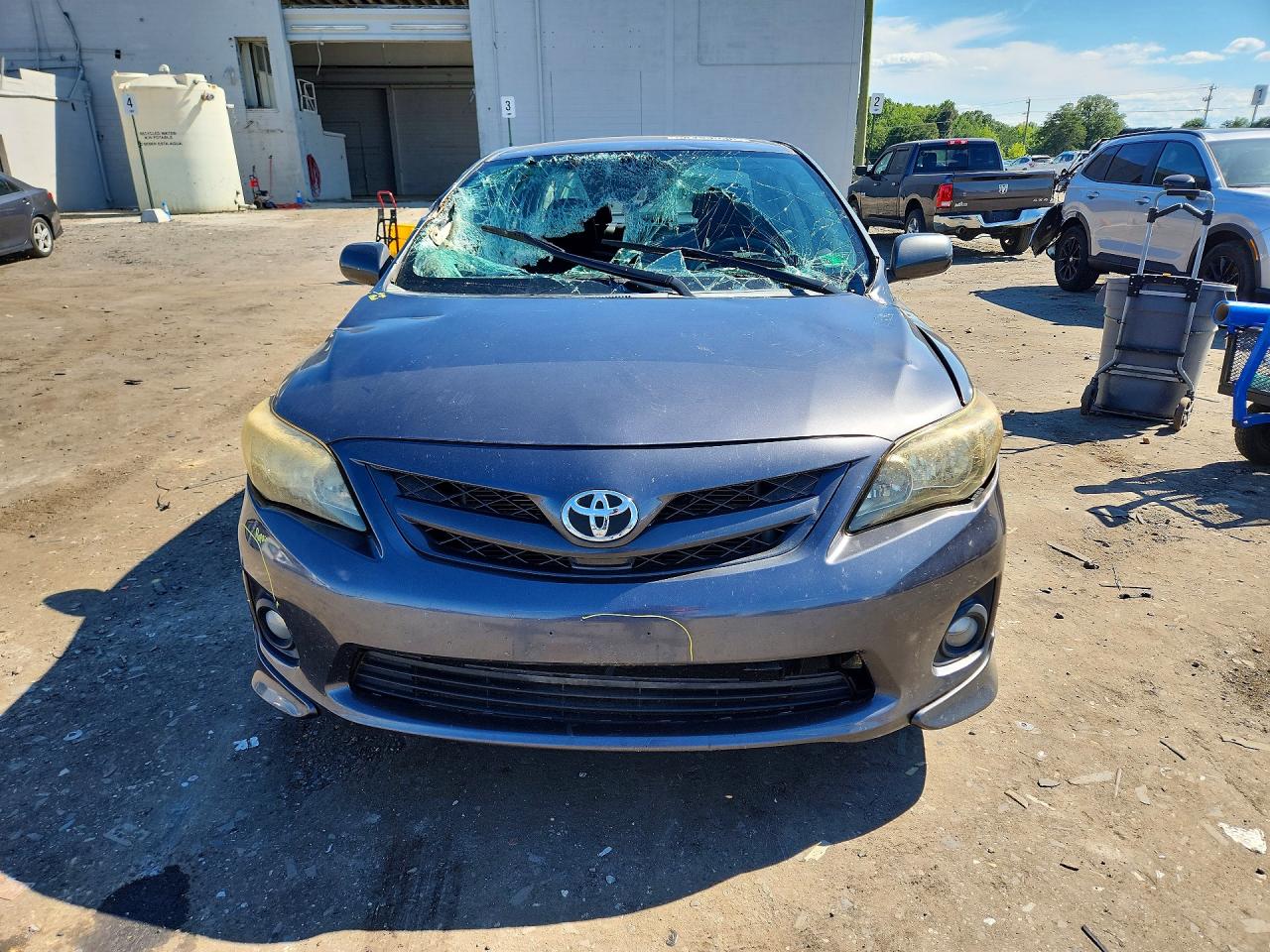 2012 Toyota Corolla S Gray vin: 2T1BU4EE5CC814194