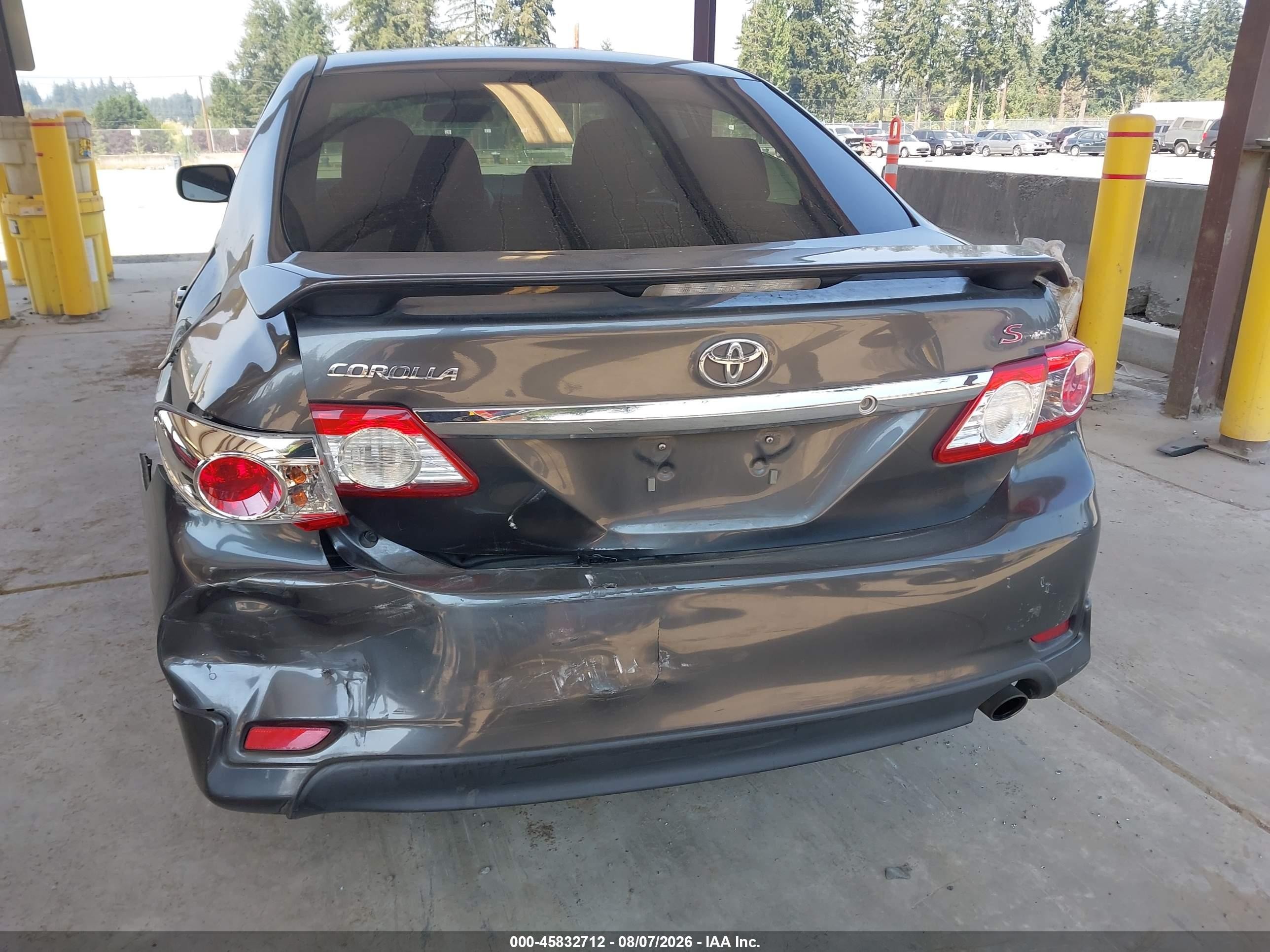 2012 Toyota Corolla S Gray vin: 2T1BU4EE5CC816172