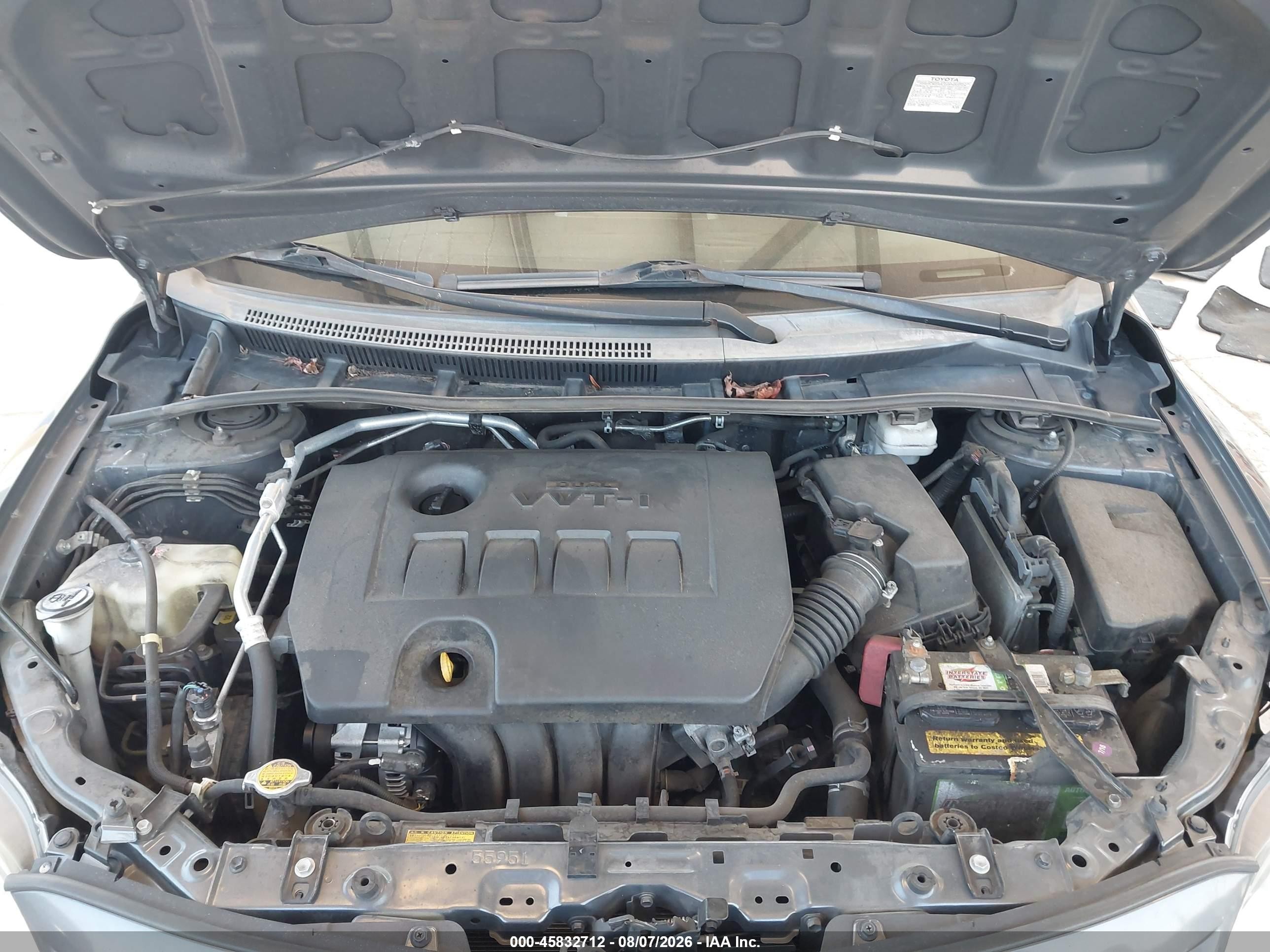 2012 Toyota Corolla S Gray vin: 2T1BU4EE5CC816172
