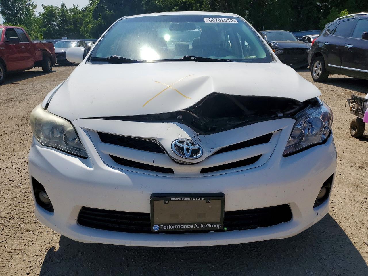 2012 Toyota Corolla L White vin: 2T1BU4EE5CC842951
